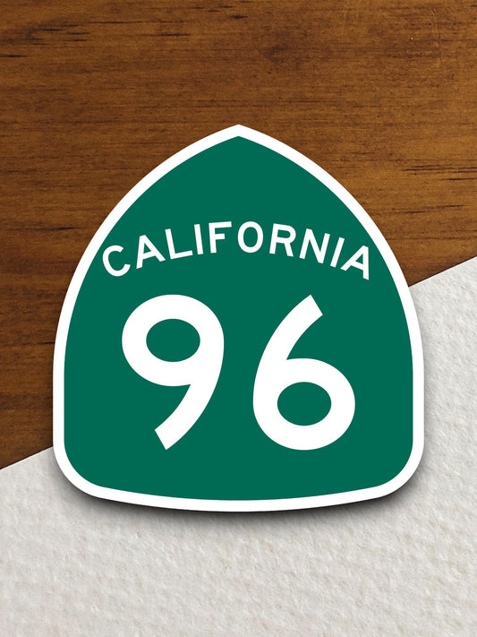 California state route 96 road sign sticker, road trip sticker, highway sign, room decor, travel sticker