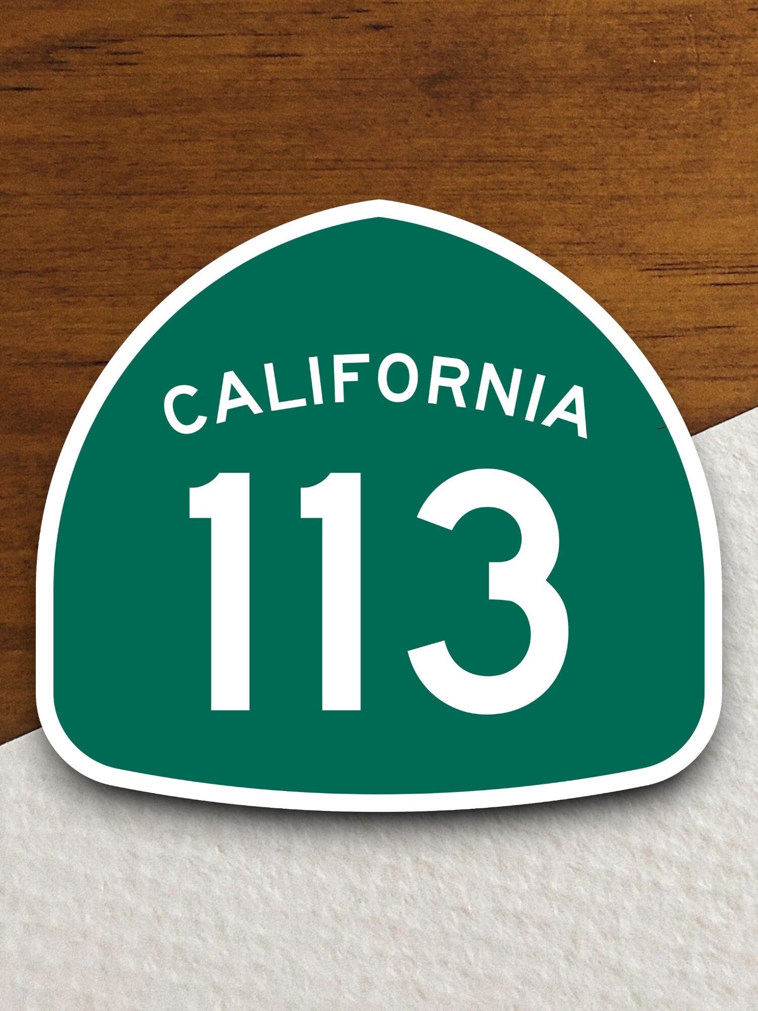 California state route 113 road sign sticker, road trip sticker, highway sign, room decor, travel sticker