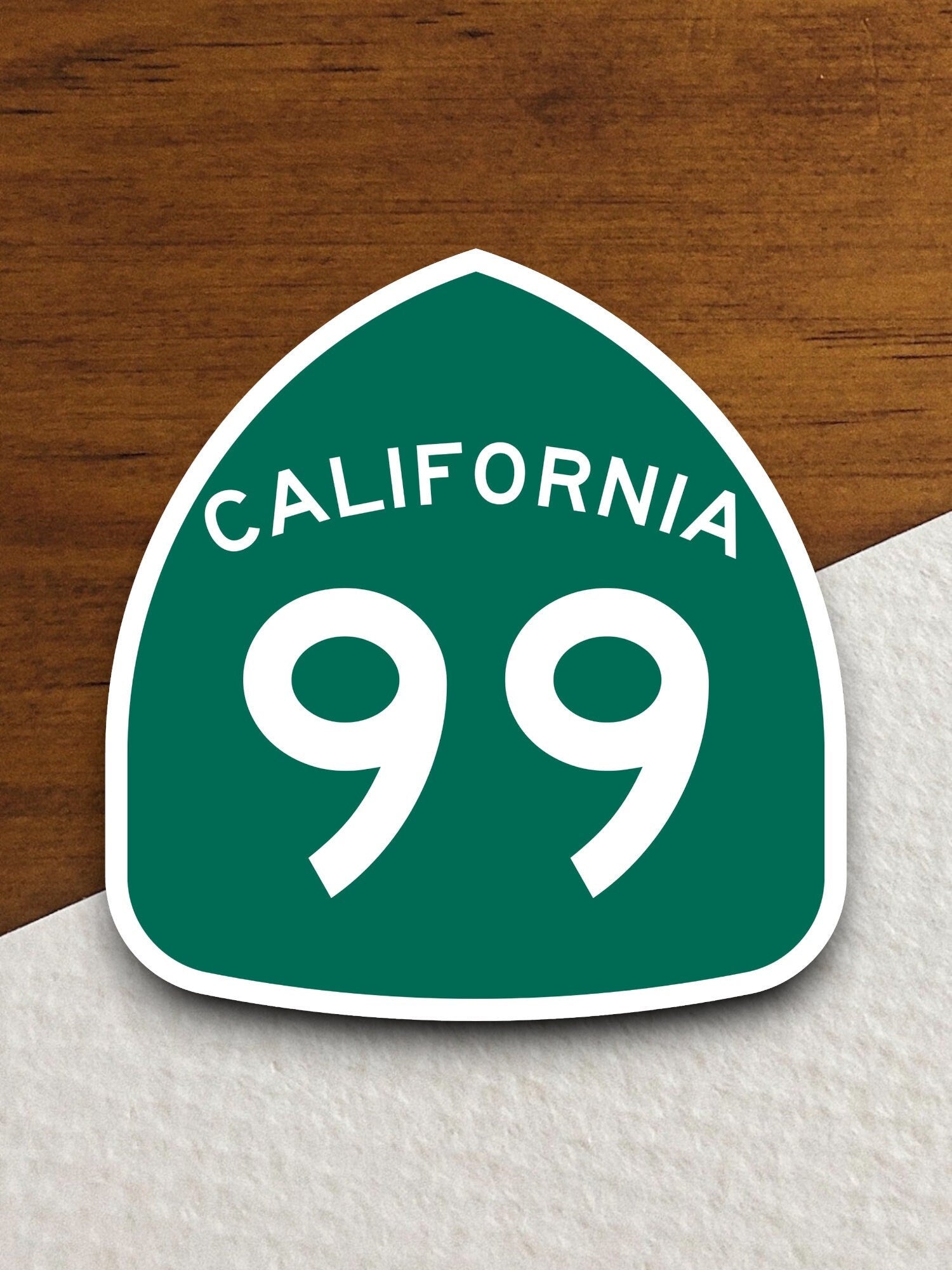 California state route 99 road sign sticker, road trip sticker, highway sign, room decor, travel sticker