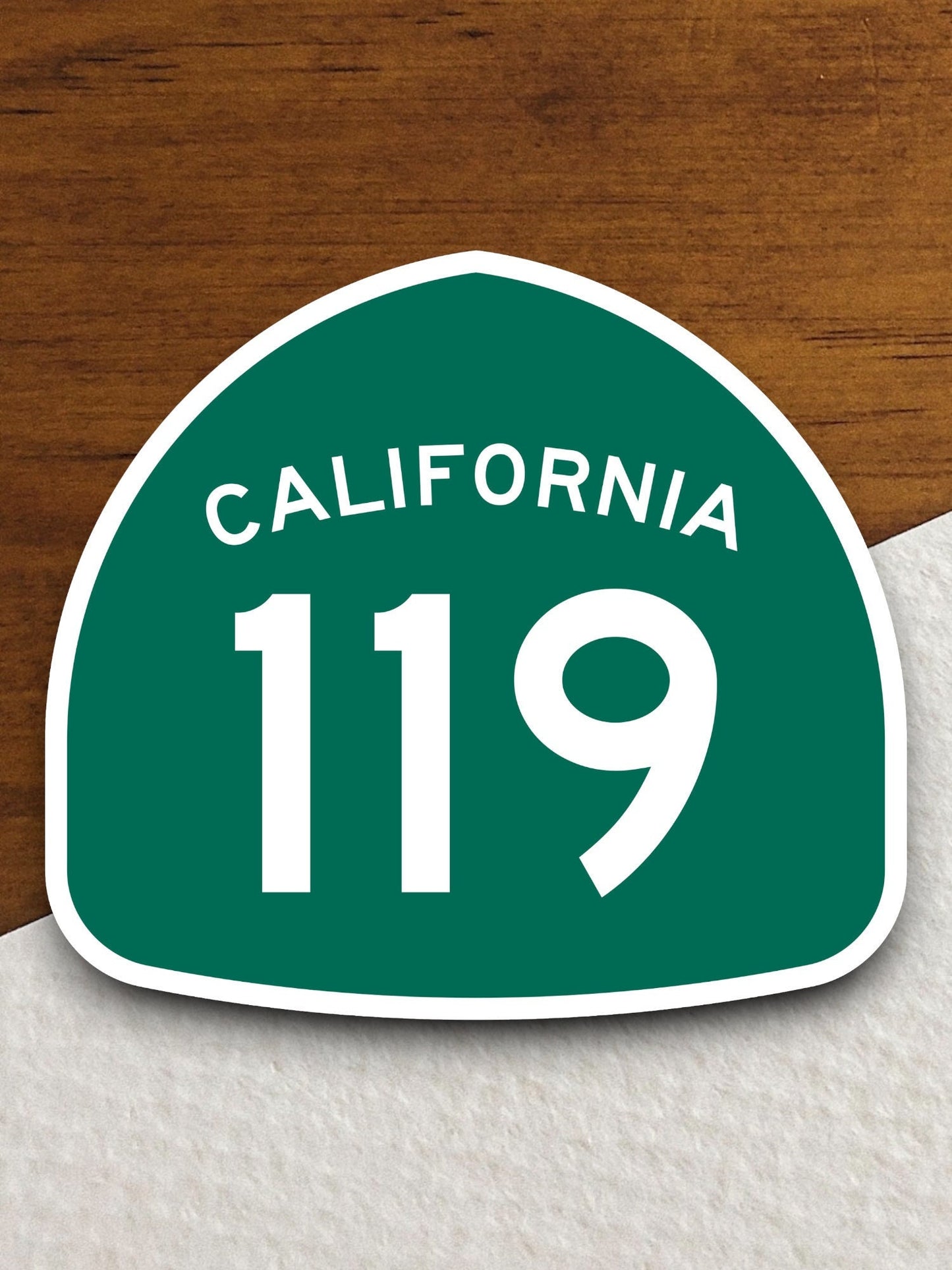 California state route 119 road sign sticker, road trip sticker, highway sign, room decor, travel sticker