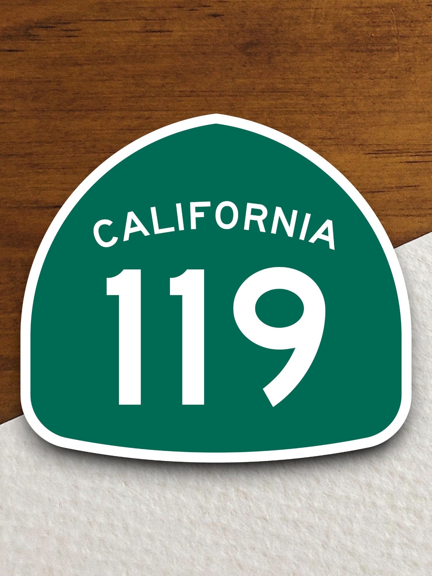 California state route 119 road sign sticker, road trip sticker, highway sign, room decor, travel sticker