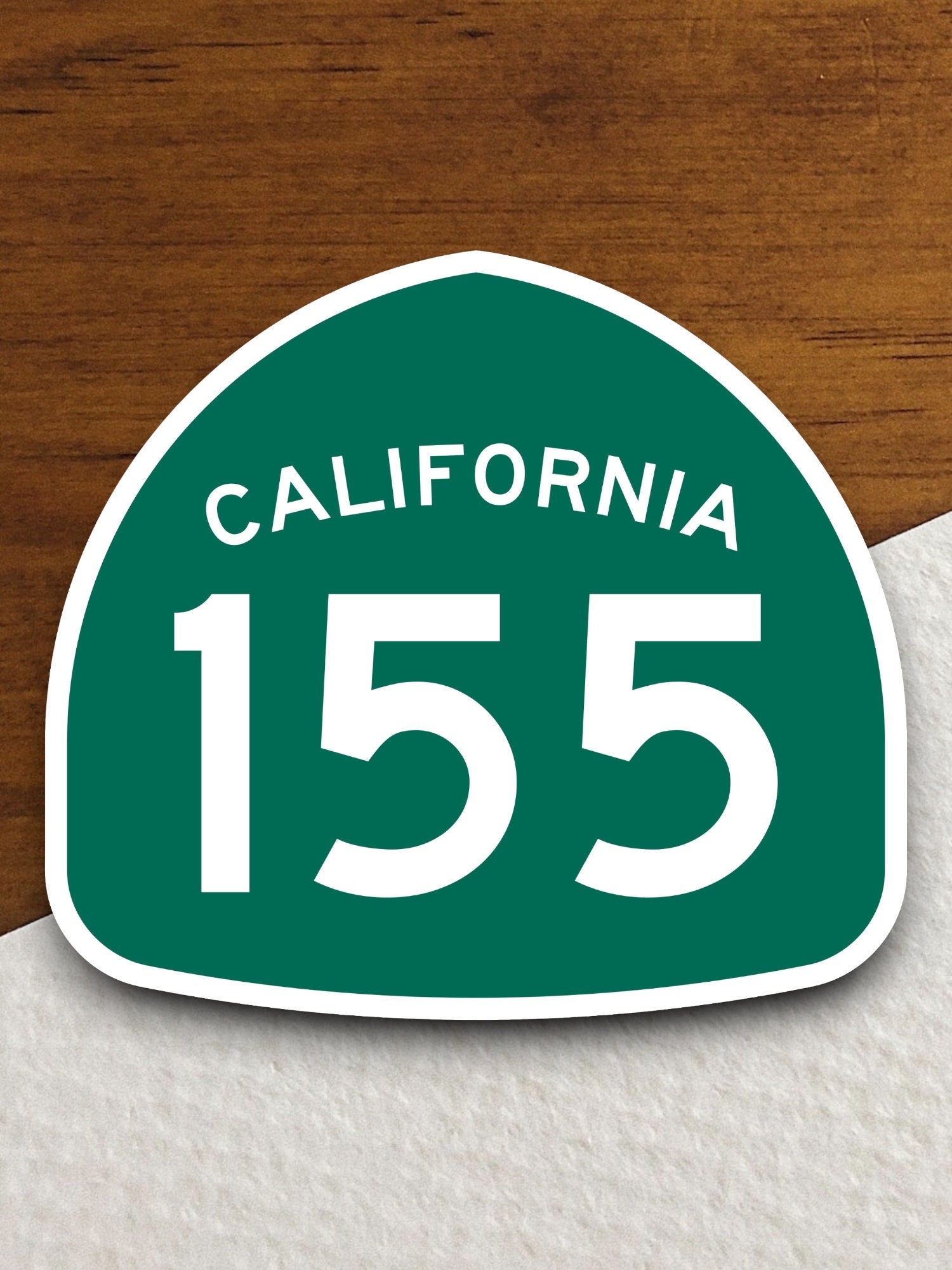 California state route 155 road sign sticker, road trip sticker, highway sign, room decor, travel sticker