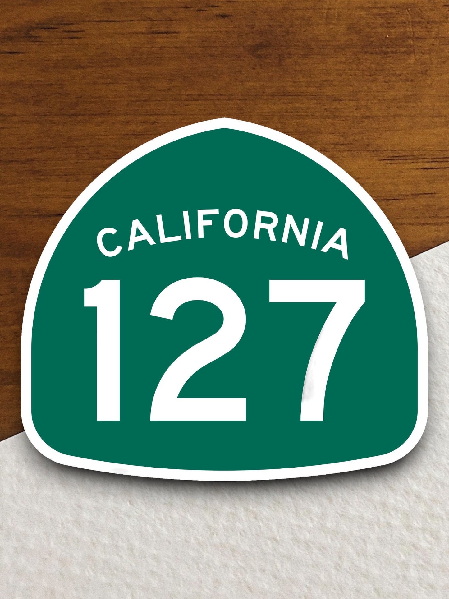 California state route 127 road sign sticker, road trip sticker, highway sign, room decor, travel sticker