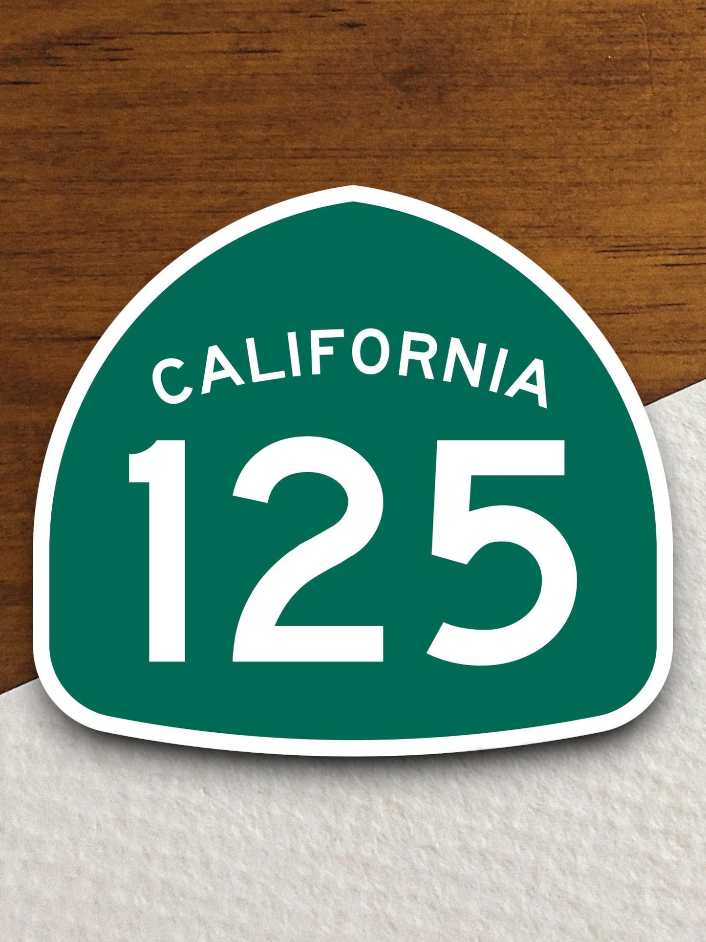 California state route 125 road sign sticker, road trip sticker, highway sign, room decor, travel sticker