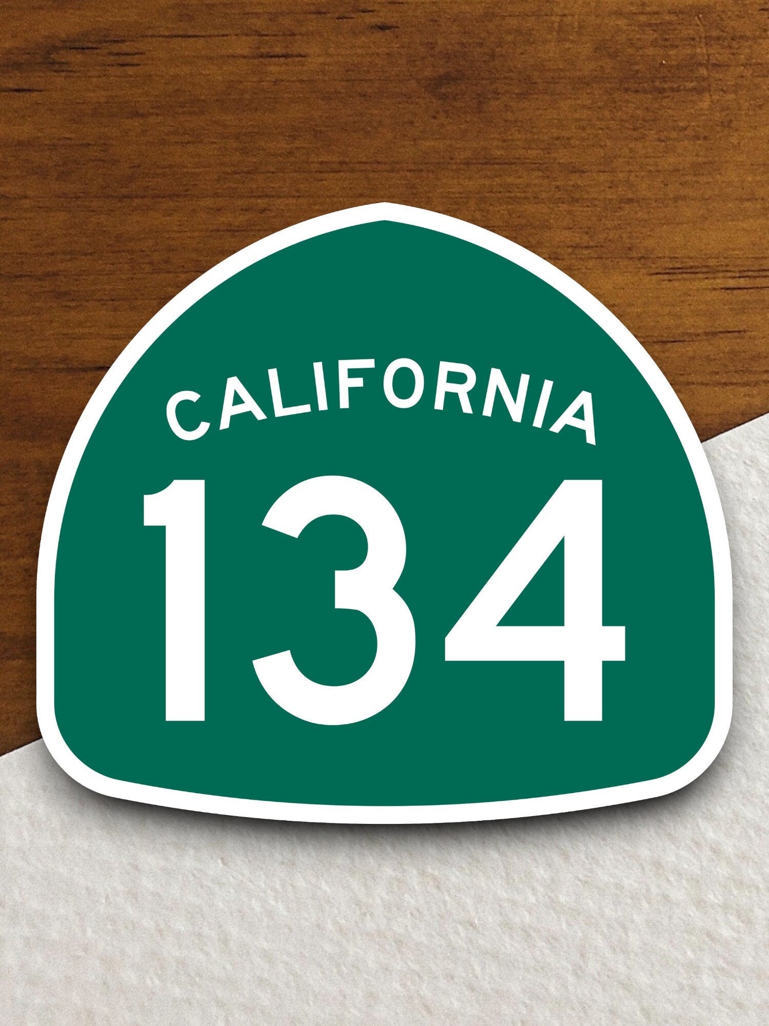 California state route 134 road sign sticker, road trip sticker, highway sign, room decor, travel sticker