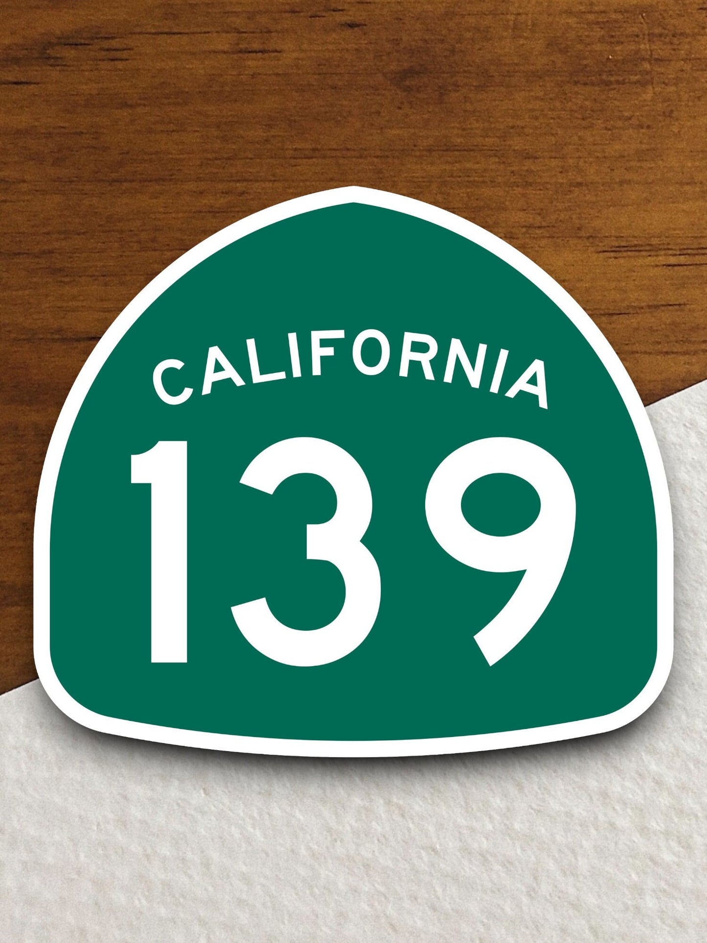 California state route 139 road sign sticker, road trip sticker, highway sign, room decor, travel sticker