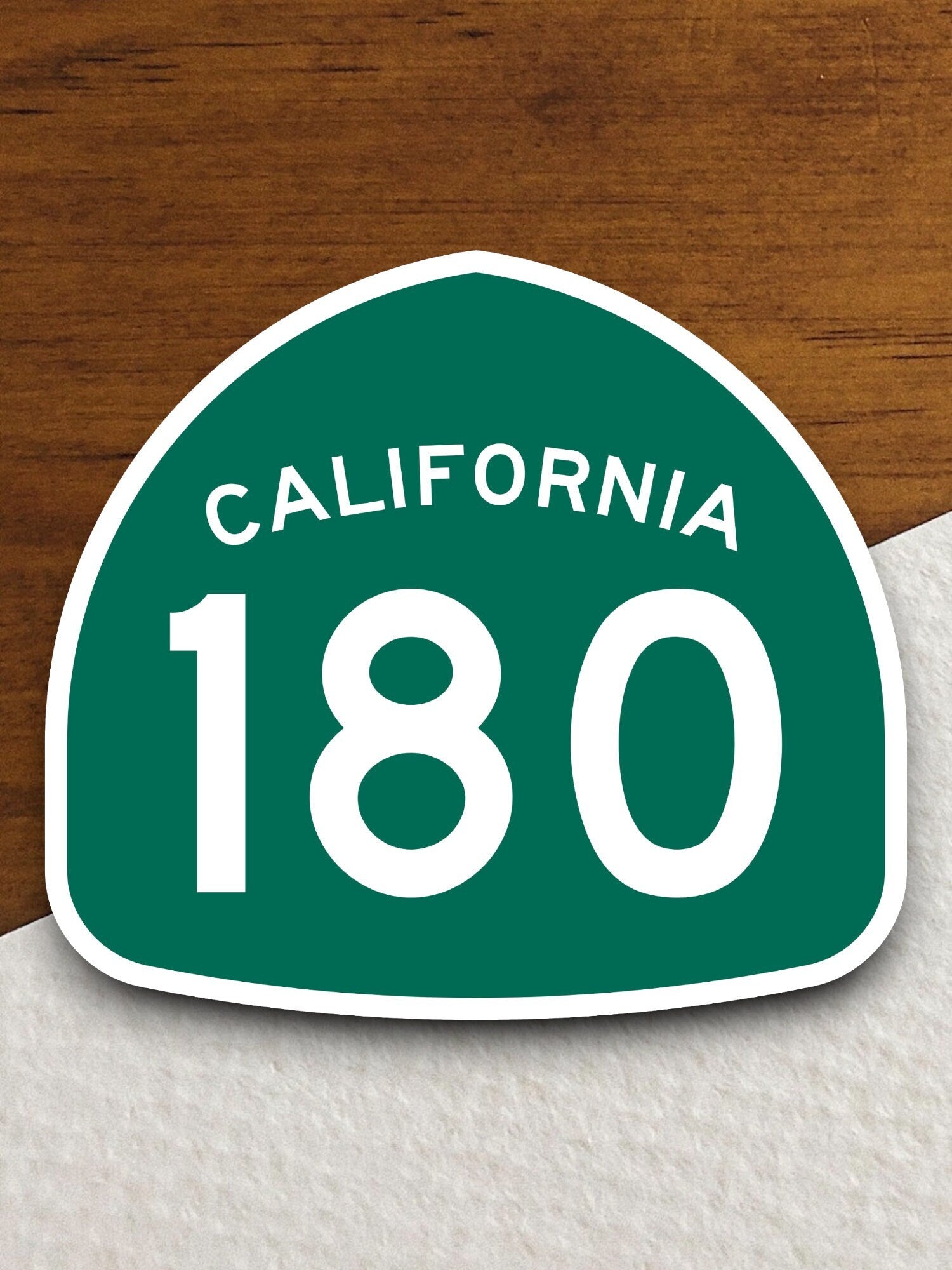 California state route 180 road sign sticker, road trip sticker, highway sign, room decor, travel sticker