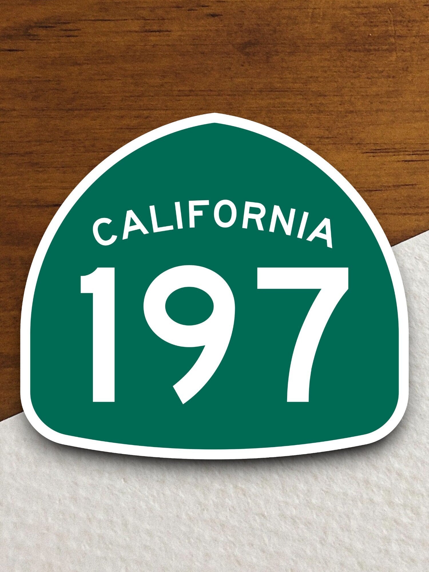 California state route 197 road sign sticker, road trip sticker, highway sign, room decor, travel sticker