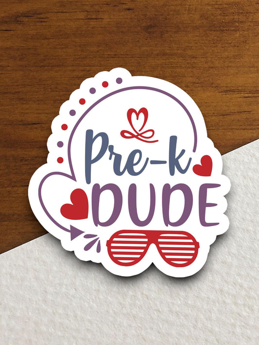 Pre-K Dude Sticker, Teacher Sticker, Education Sticker, School Sticker, Cute Sticker, Back to School, Kindergarten Sticker, Back to School