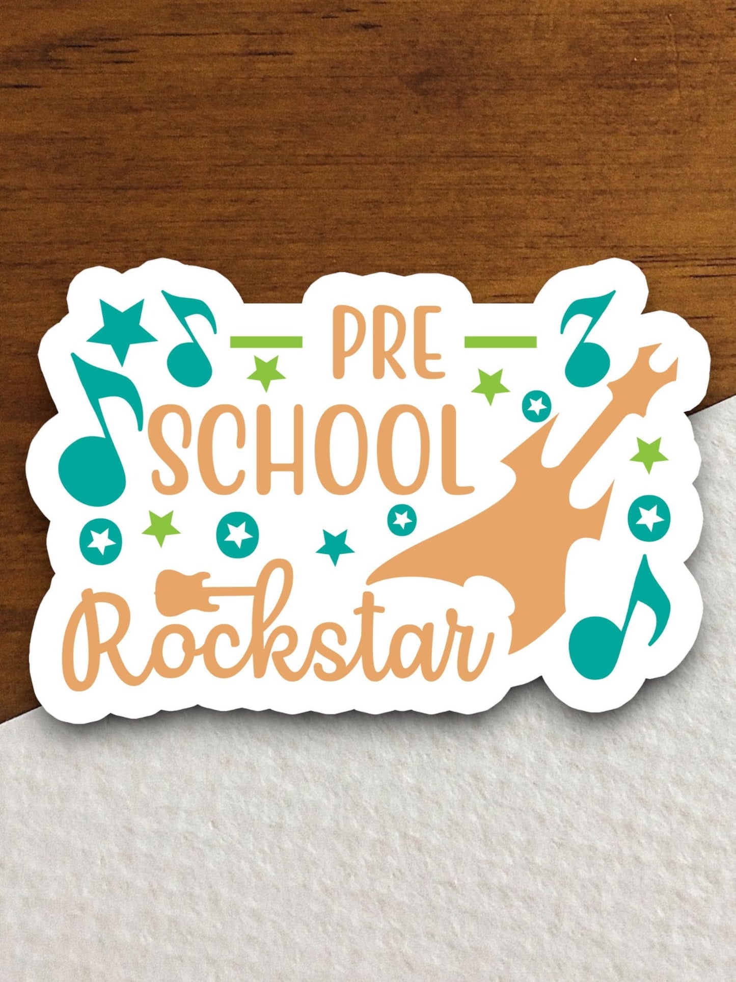 Pre-school Rockstar Sticker, Teacher Sticker, Education Sticker, School Sticker, Cute Sticker, Room Decor, Preschool Sticker, Back to School