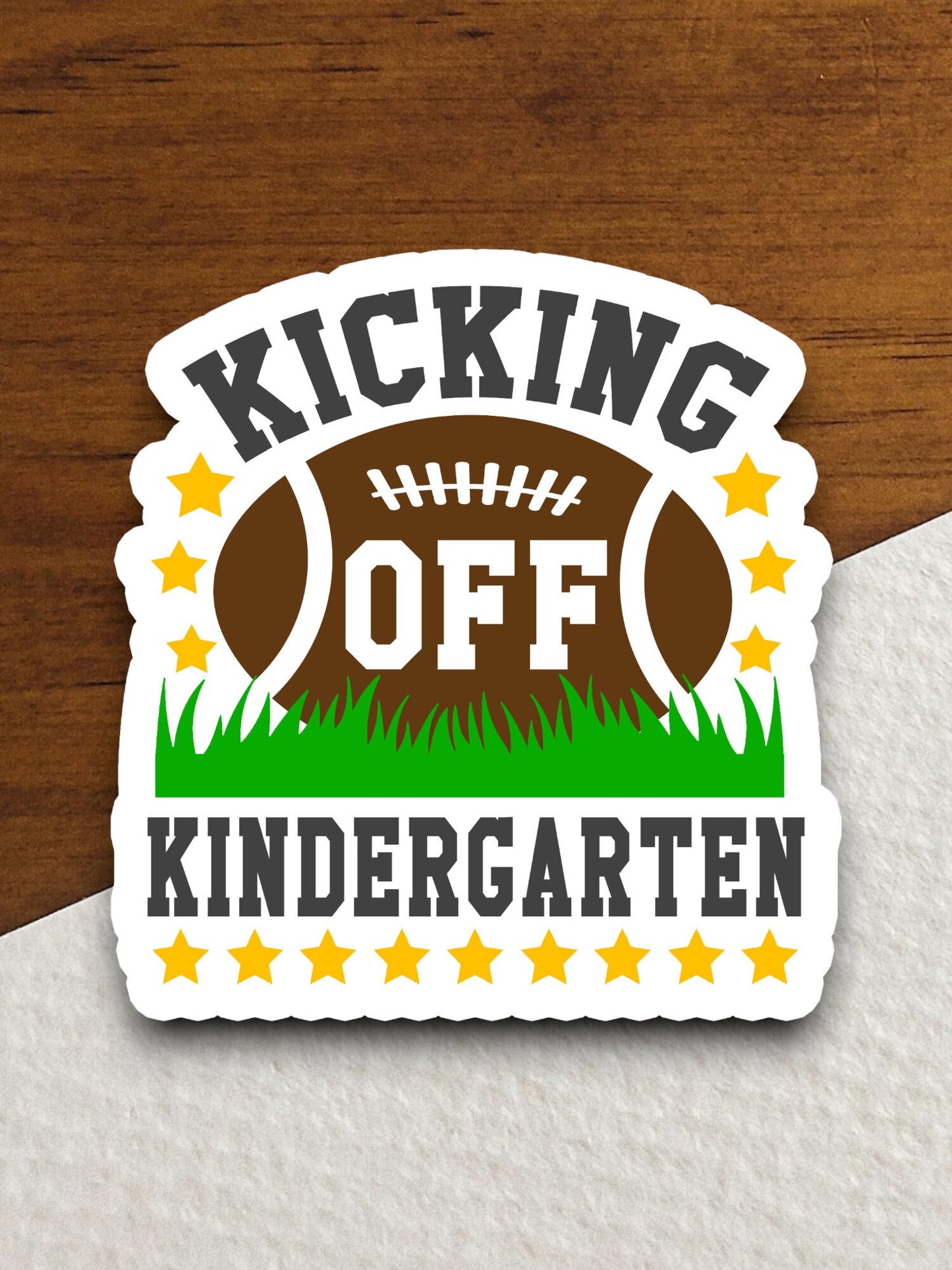 Kickoff Kindergarten Sticker, Teacher Sticker, Education Sticker, School Sticker, Cute Sticker, Room Decor