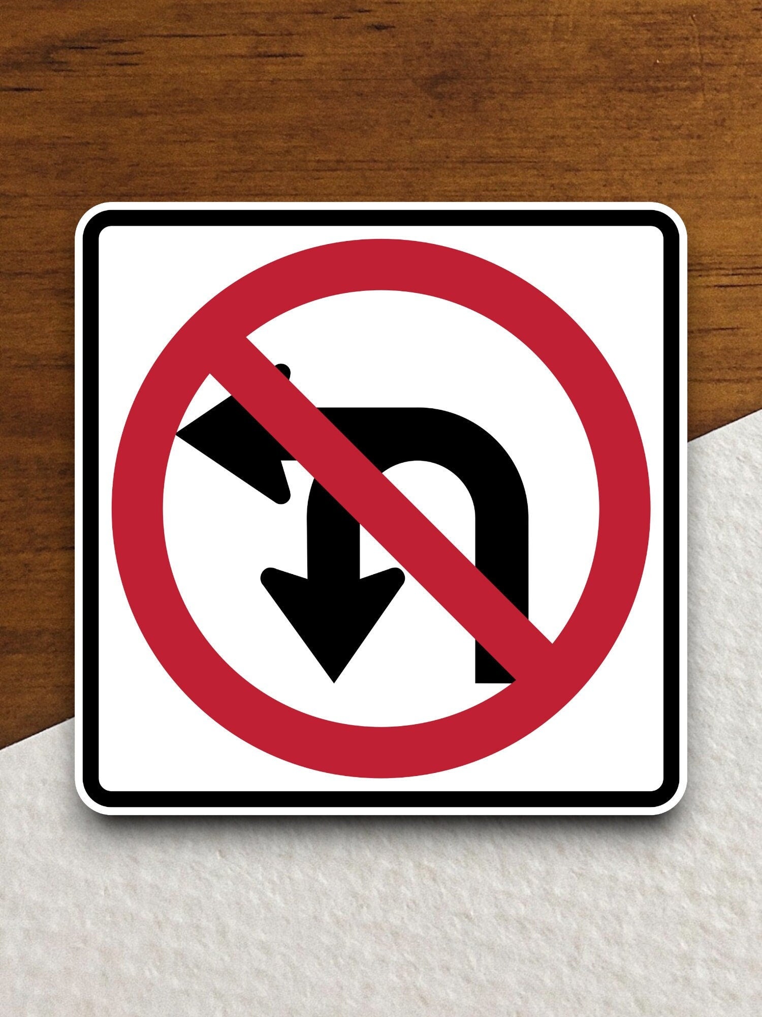 No left or u-turn  road sign stickers, Room Decor, Traffic Sticker, Road Sign Decoration, Road Work Signs, Building Signs, Traffic Sign