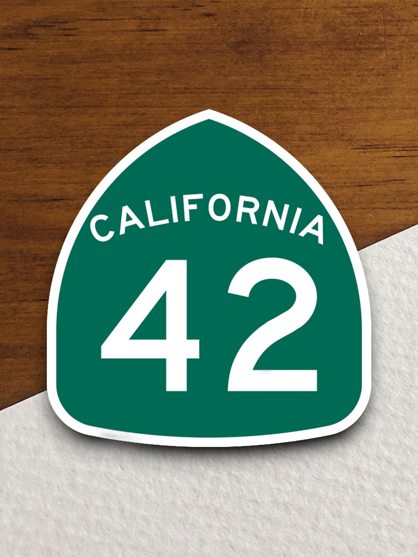 California state route 42 road sign sticker, road trip sticker, highway sign, room decor, travel sticker