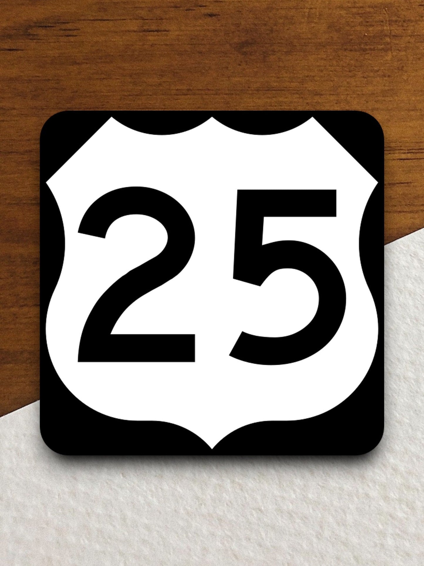 United States route 25 road sign sticker, road trip sticker, highway sign, room decor, travel sticker