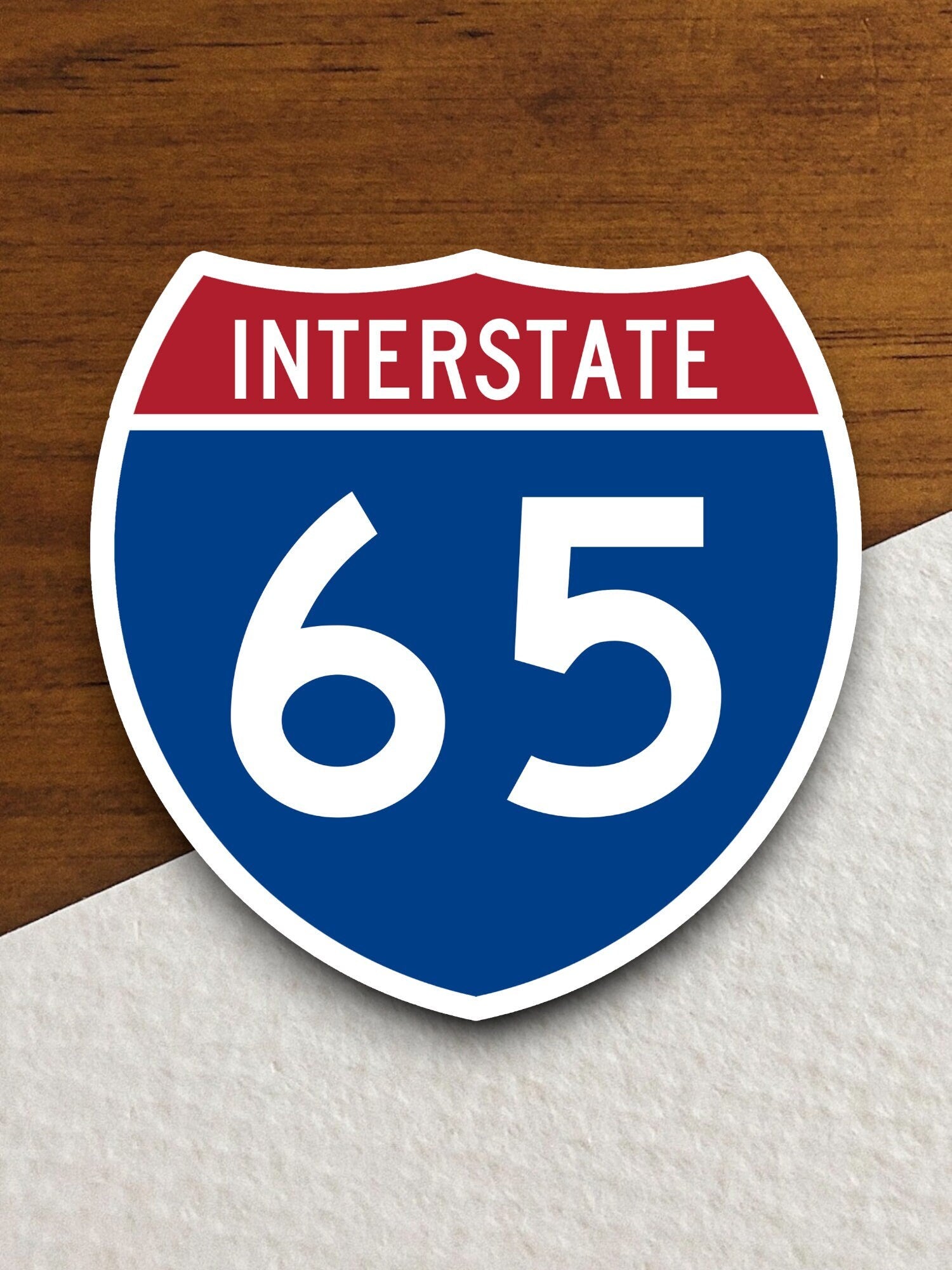 Interstate route  65 sticker, Interstate Highway Sign Expressway Stickers, Highway Sign Road Trip Sticker, Room Décor