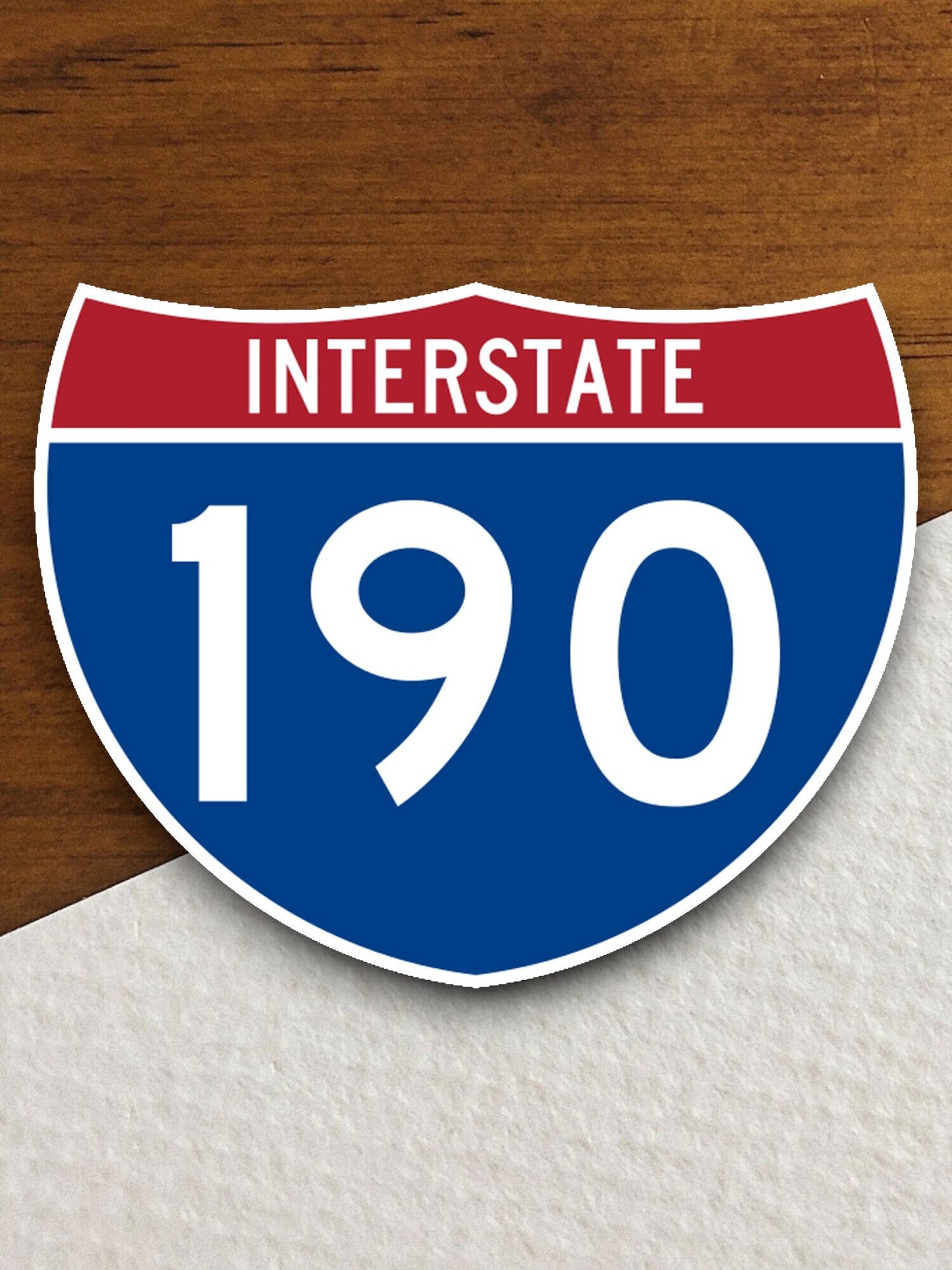 Interstate route  190 sticker, Interstate Highway Sign Expressway Stickers, Highway Sign Road Trip Sticker, Room Décor