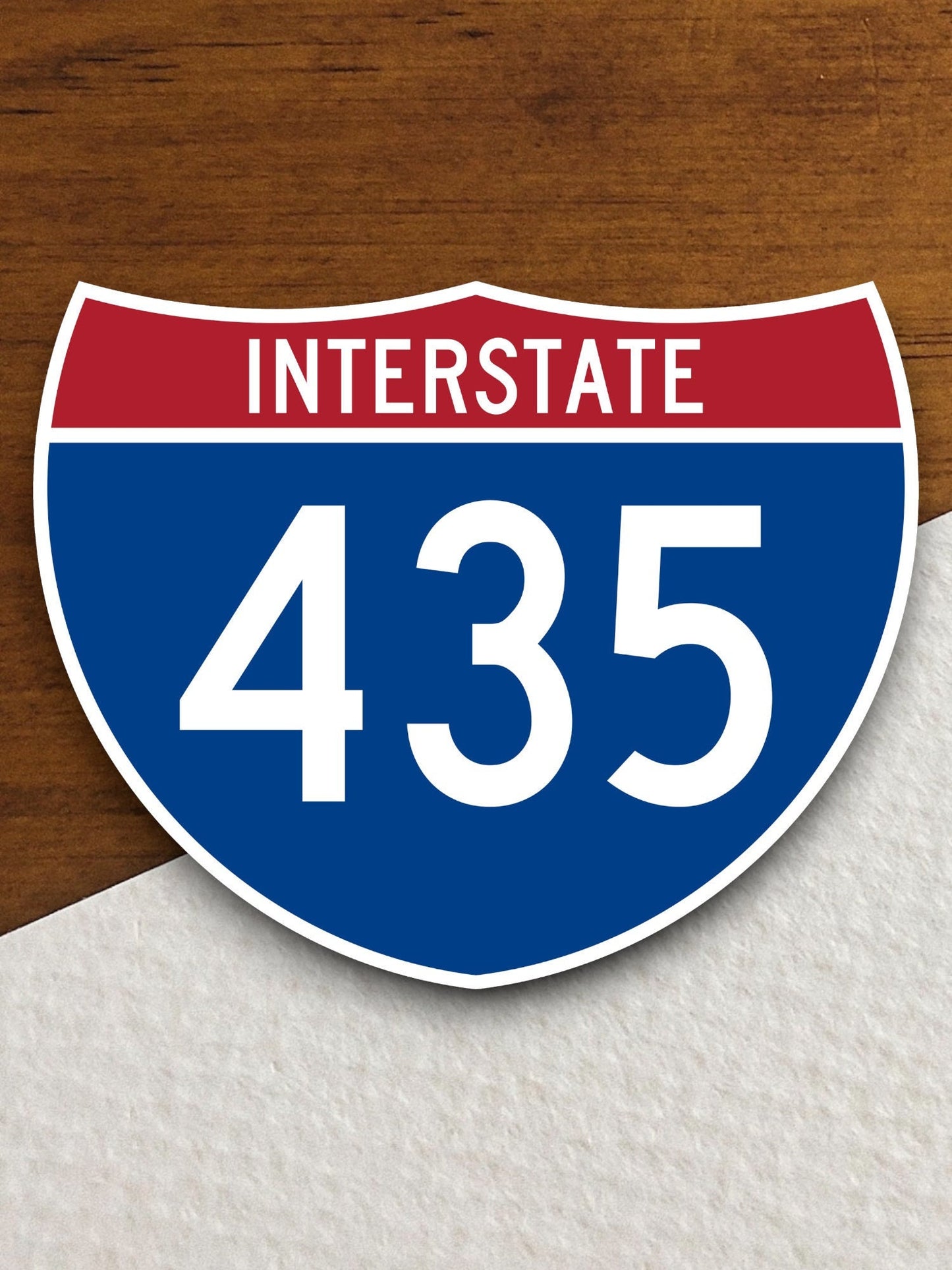 Interstate route  435 sticker, Interstate Highway Sign Expressway Stickers, Highway Sign Road Trip Sticker, Room Décor