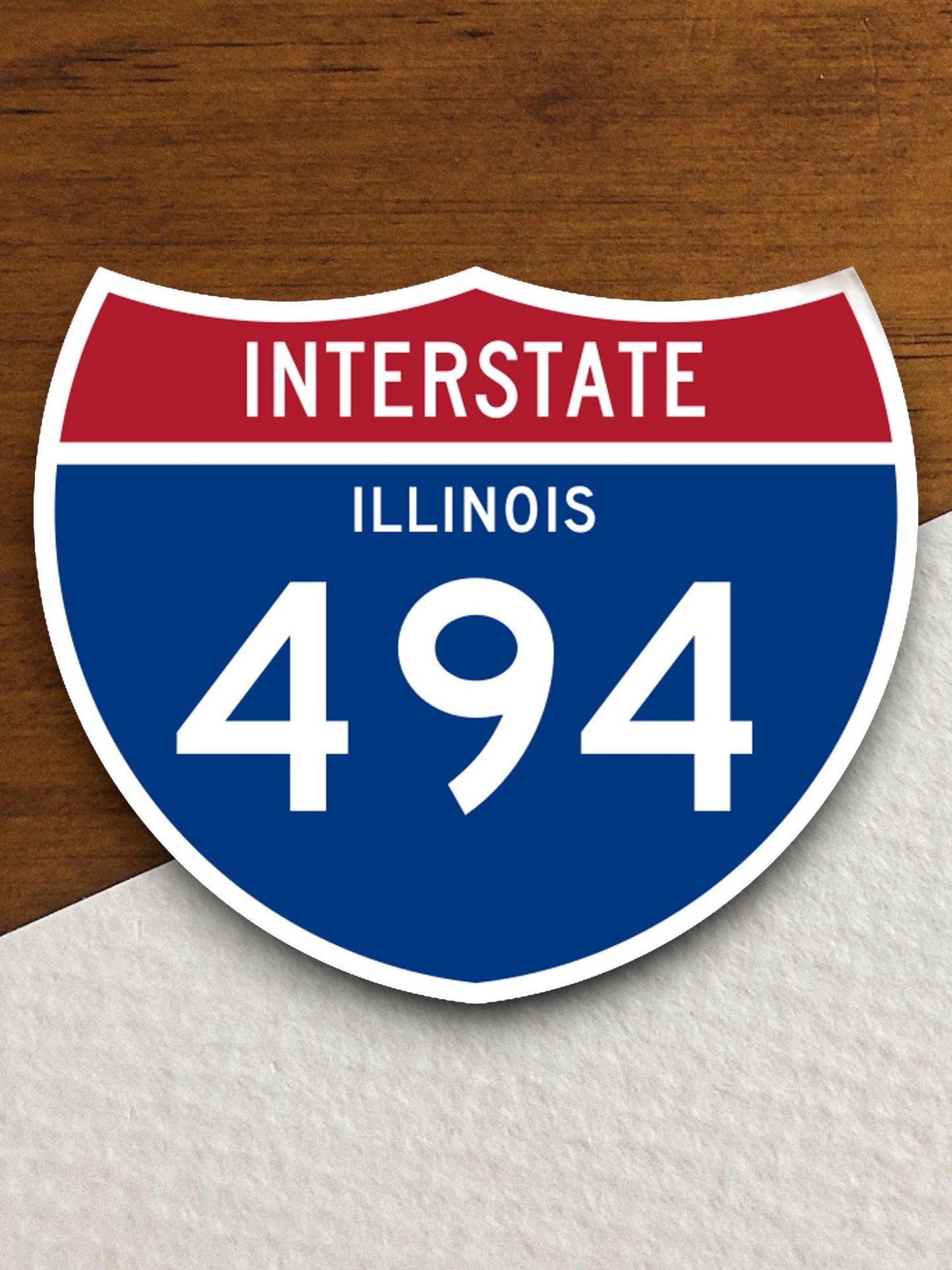 Interstate route  494 illinois sticker, Interstate Highway Sign Expressway Stickers, Highway Sign Road Trip Sticker, Room Décor