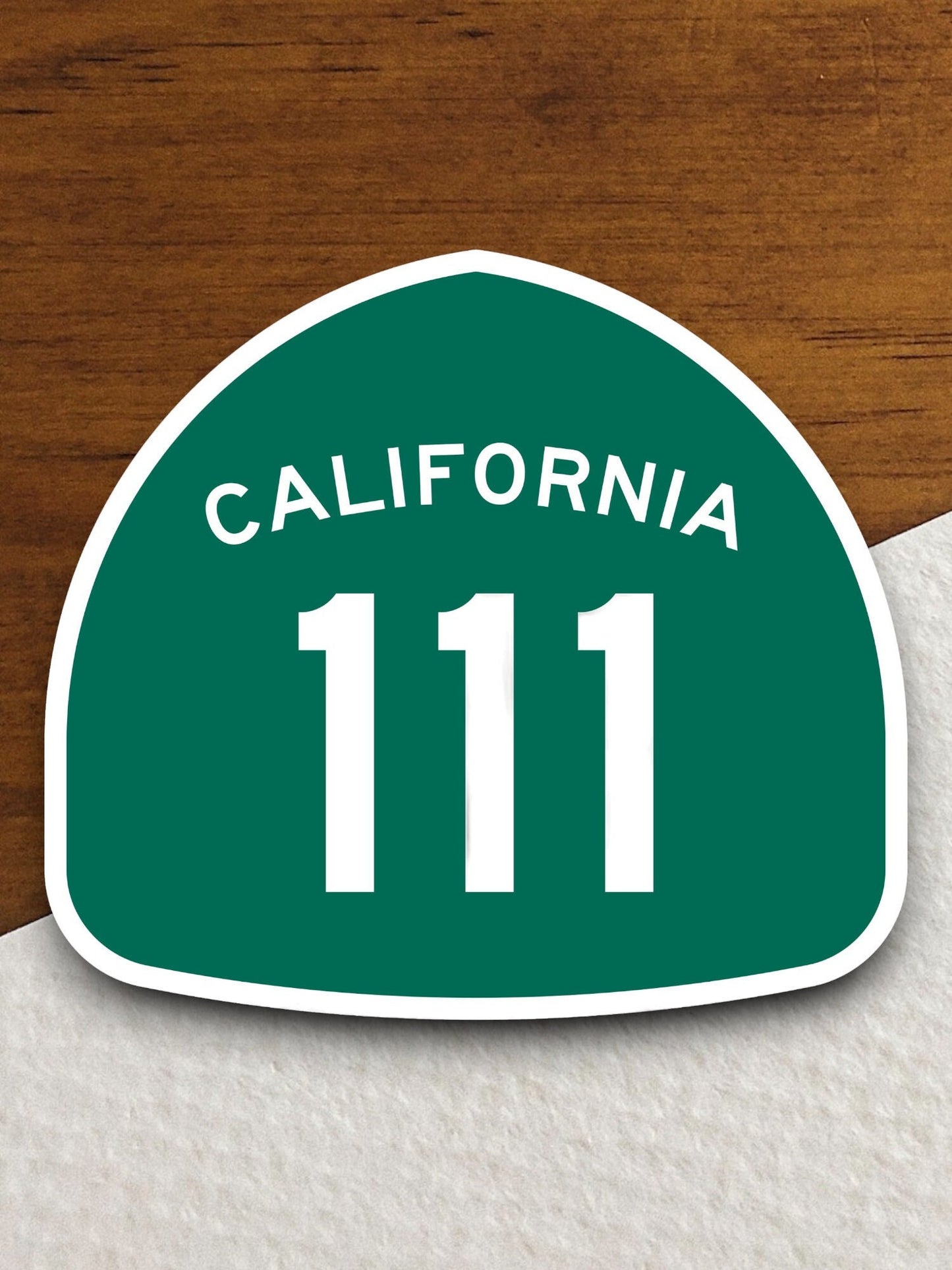 California state route 111 road sign sticker, road trip sticker, highway sign, room decor, travel sticker