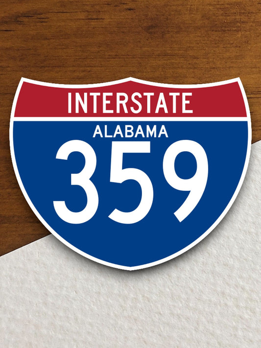 Interstate route  359 alabama sticker, Interstate Highway Sign Expressway Stickers, Highway Sign Road Trip Sticker, Room Décor