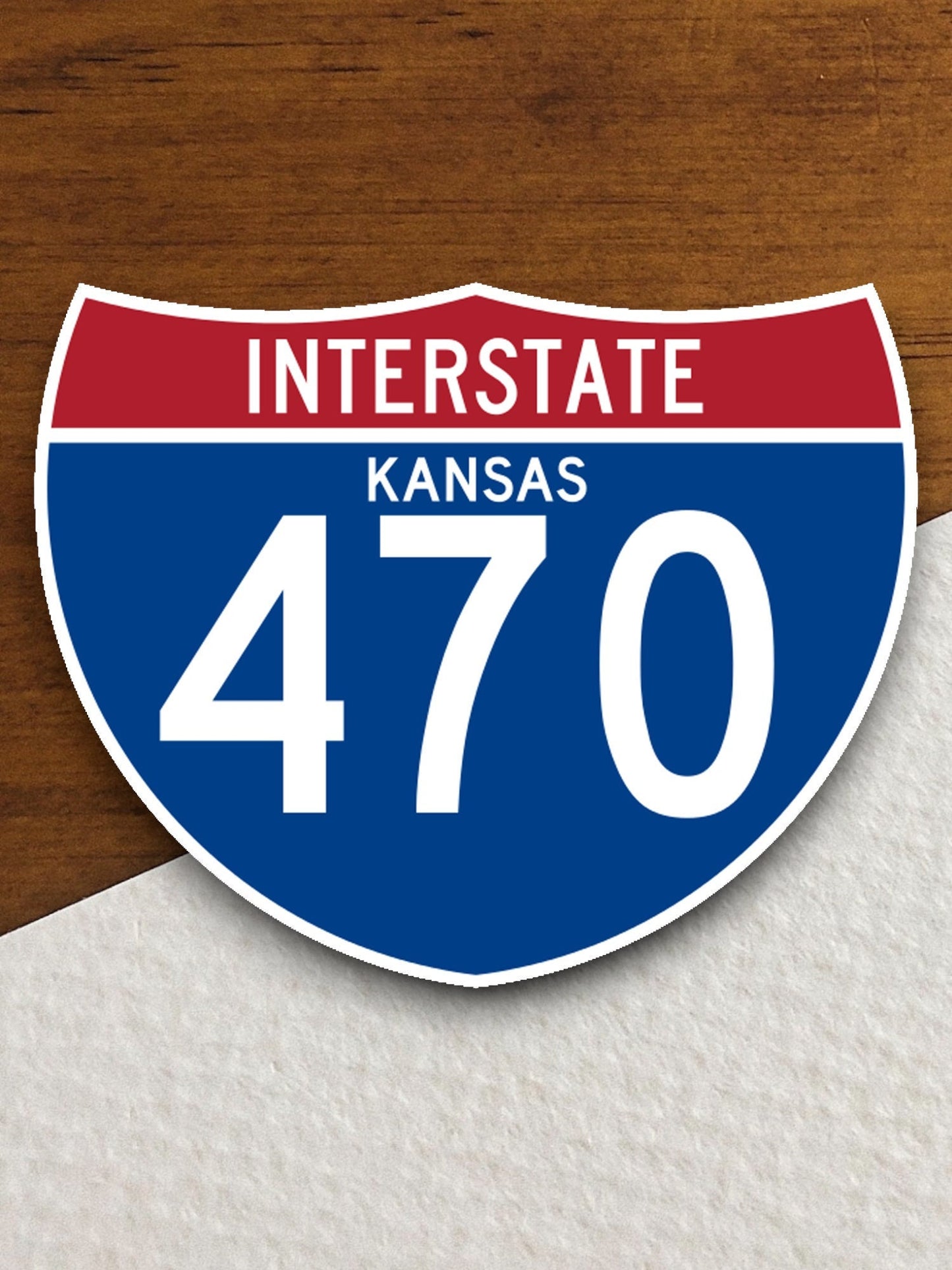 Interstate route  470 kansas sticker, Interstate Highway Sign Expressway Stickers, Highway Sign Road Trip Sticker, Room Décor