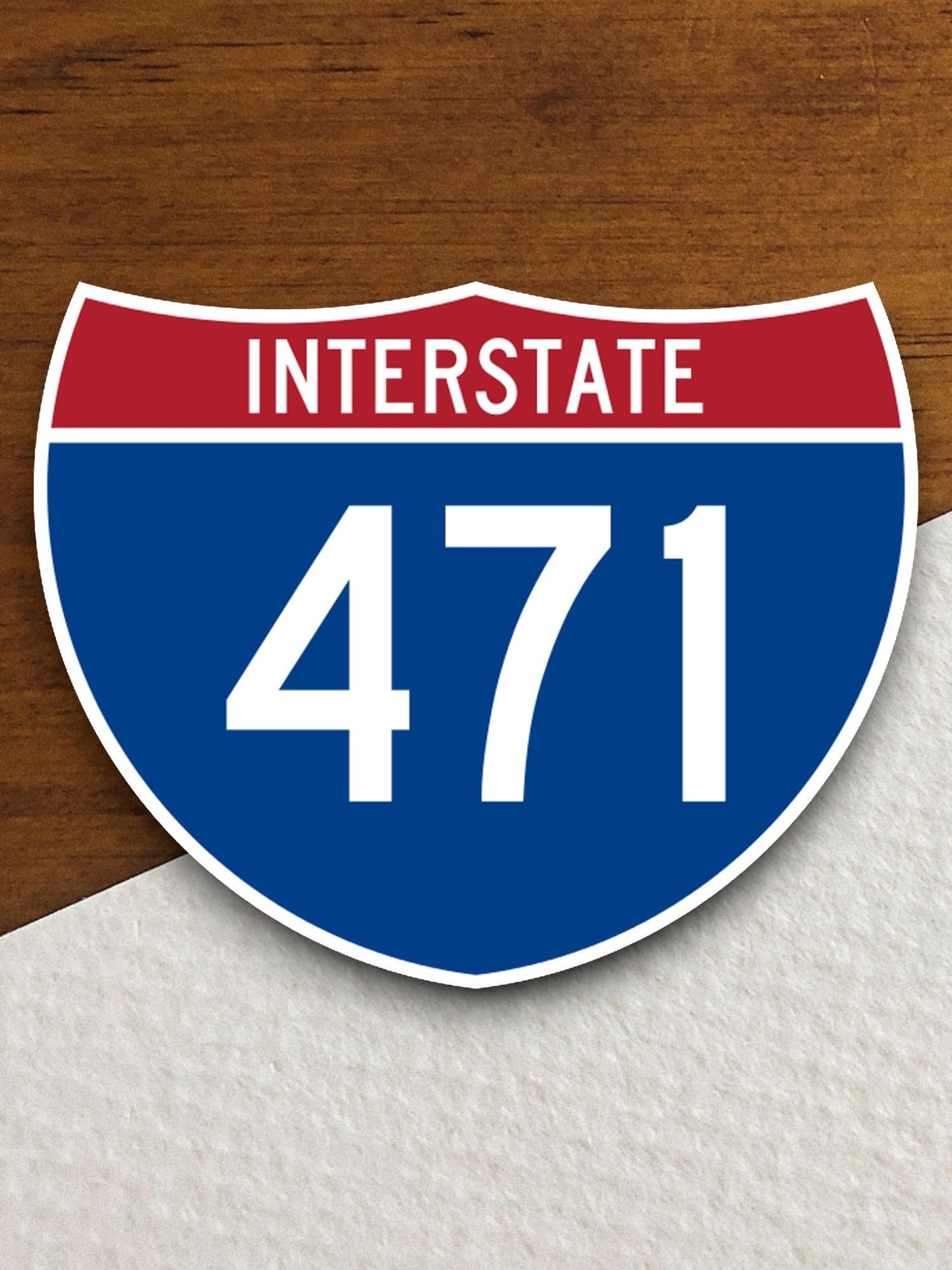 Interstate route  471 sticker, Interstate Highway Sign Expressway Stickers, Highway Sign Road Trip Sticker, Room Décor