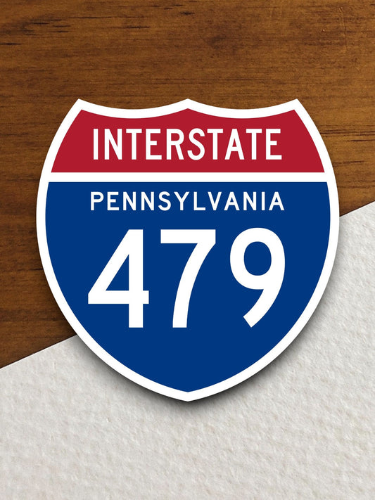 Interstate route  479 pennsylvania sticker, Interstate Highway Sign Expressway Stickers, Highway Sign Road Trip Sticker, Room Décor