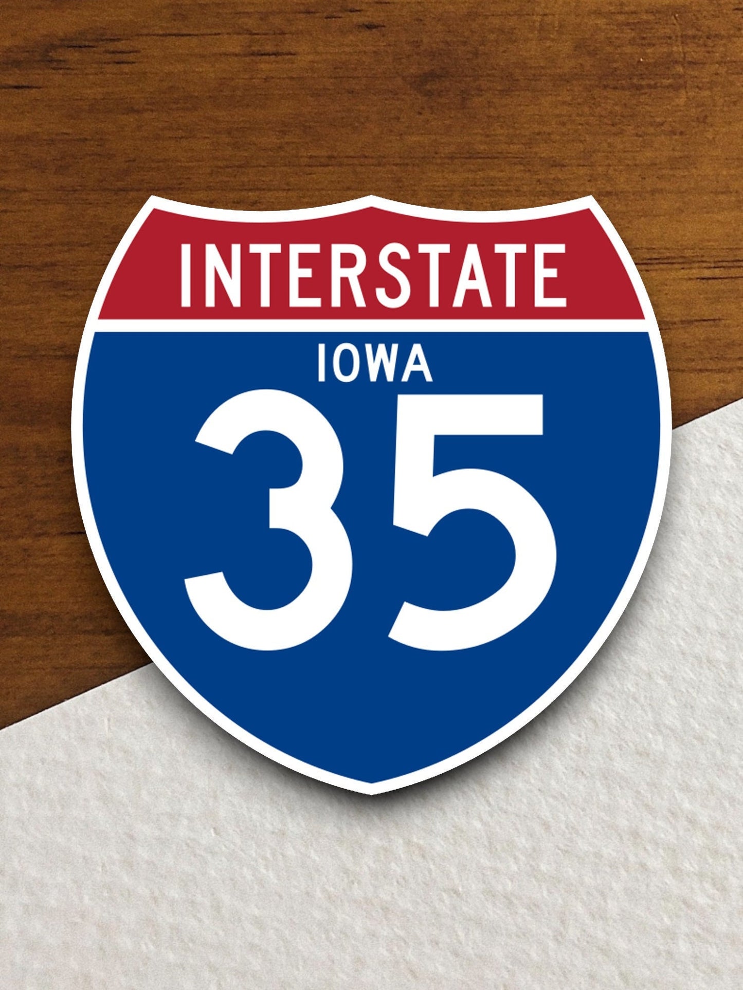 Interstate route  35 iowa sticker, Interstate Highway Sign Expressway Stickers, Highway Sign Road Trip Sticker, Room Décor