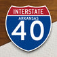 Interstate route  40 arkansas sticker, Interstate Highway Sign Expressway Stickers, Highway Sign Road Trip Sticker, Room Décor