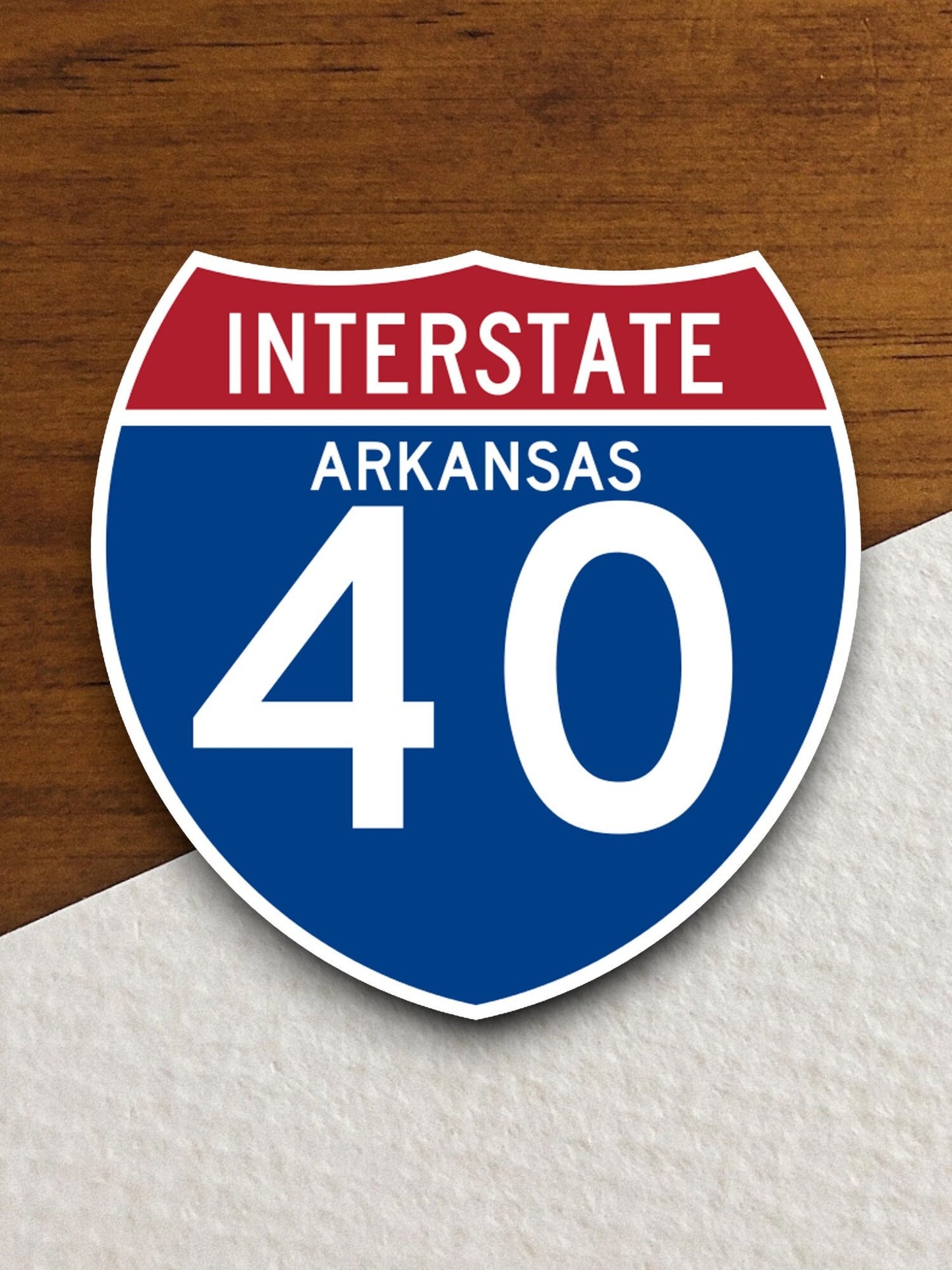 Interstate route  40 arkansas sticker, Interstate Highway Sign Expressway Stickers, Highway Sign Road Trip Sticker, Room Décor