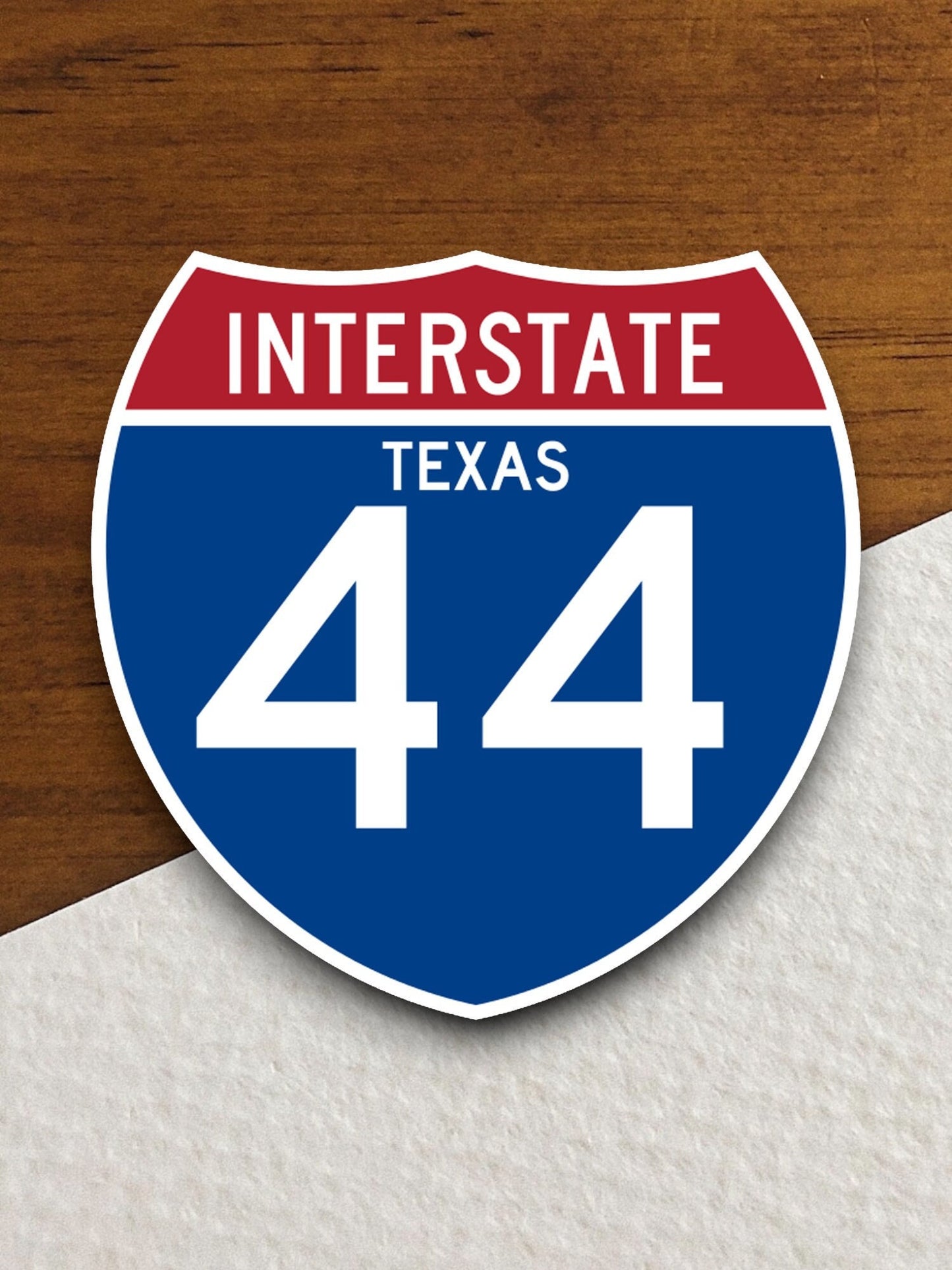 Interstate route  44 Texas sticker , Texas sticker, Interstate Highway Sign Expressway Stickers, Highway Sign Road Trip Sticker, Room Décor