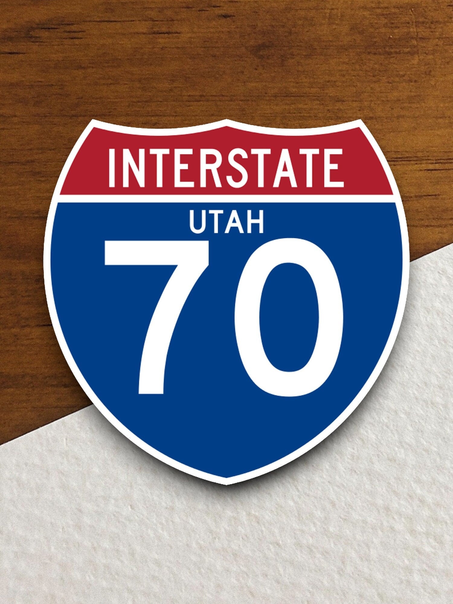 Interstate route  70 utah sticker, Interstate Highway Sign Expressway Stickers, Highway Sign Road Trip Sticker, Room Décor