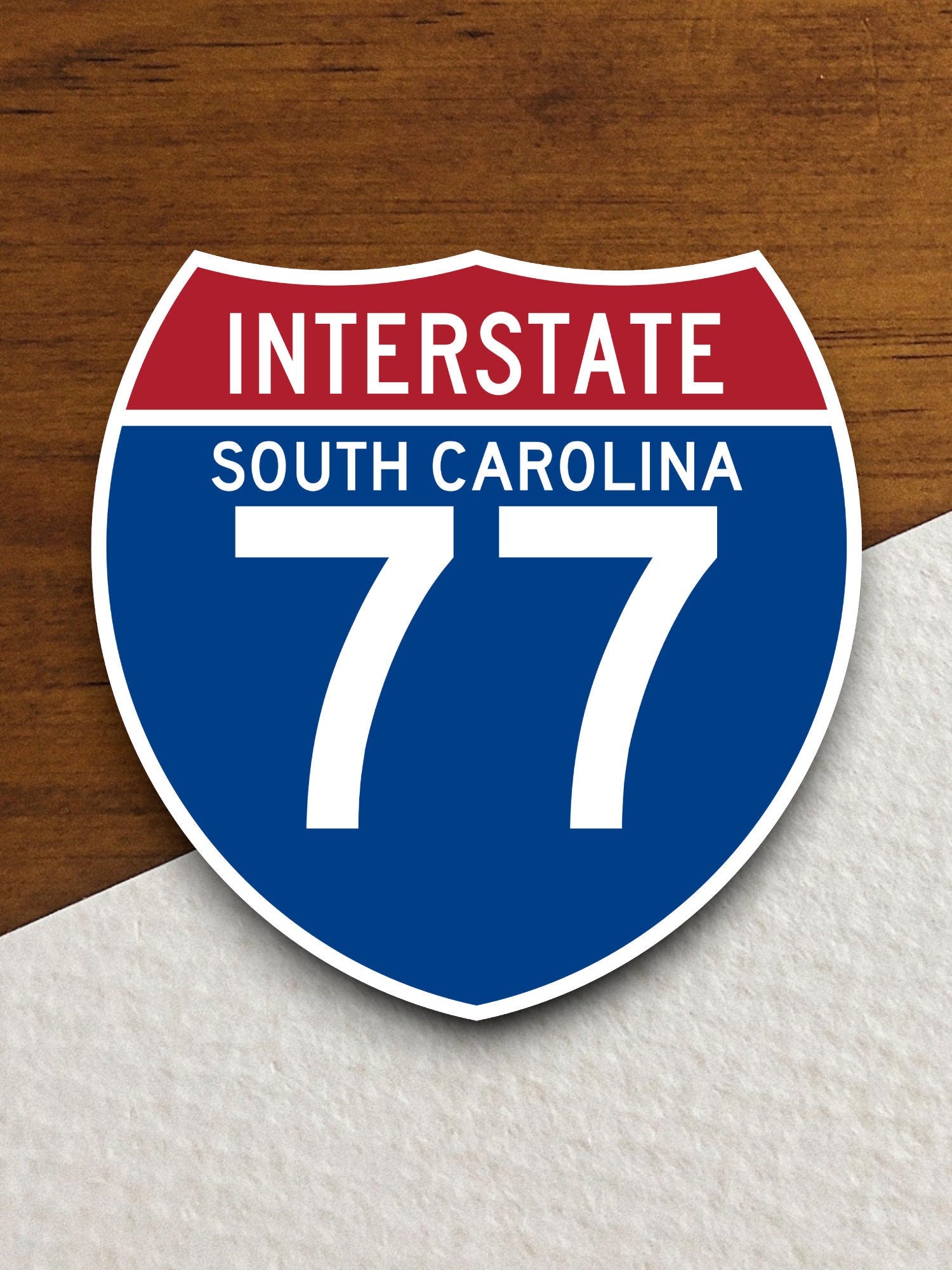 Interstate route  77 south carolina sticker, Interstate Highway Sign Expressway Stickers, Highway Sign Road Trip Sticker, Room Décor