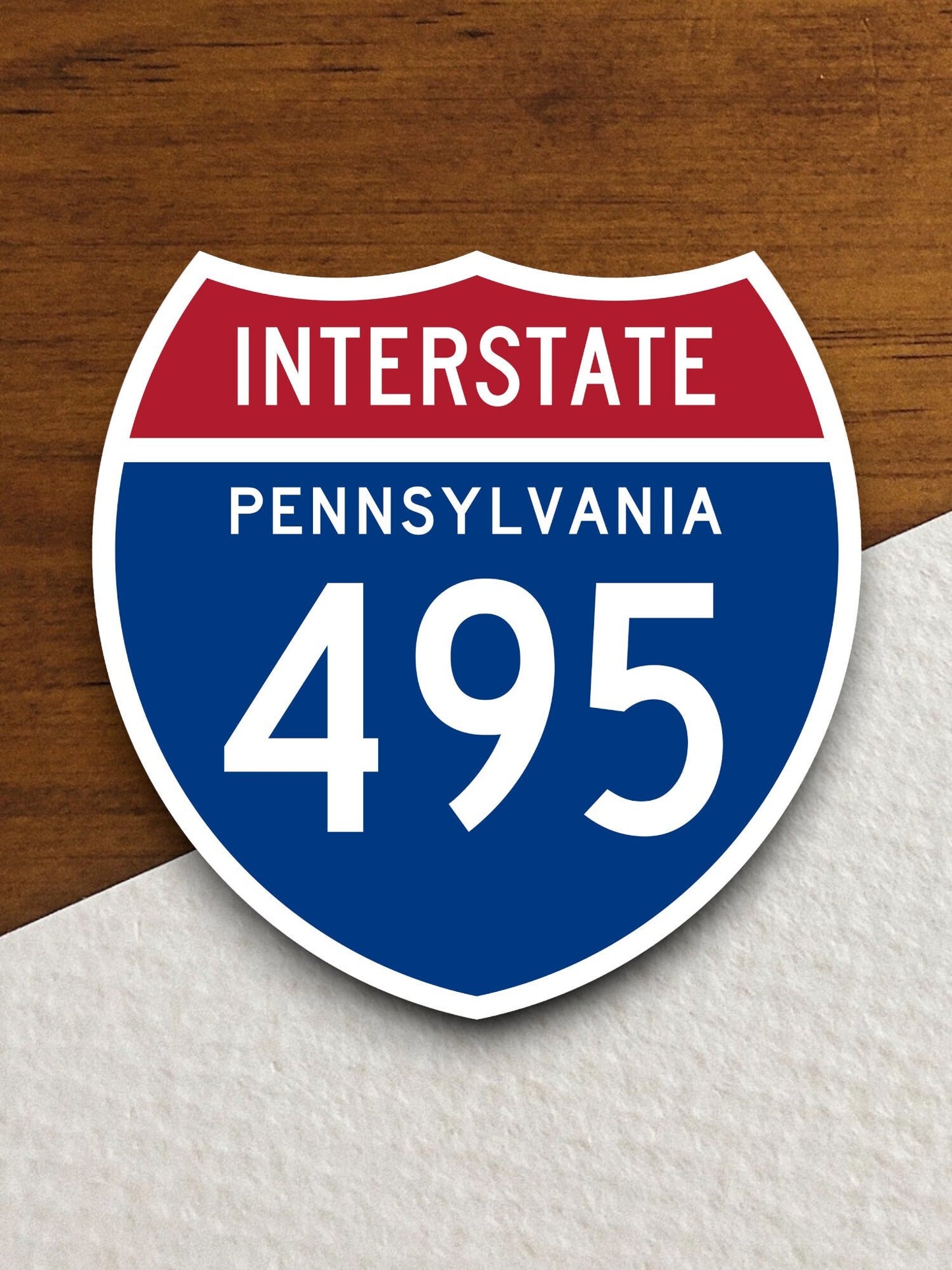 Interstate route  495 pennsylvania sticker, Interstate Highway Sign Expressway Stickers, Highway Sign Road Trip Sticker, Room Décor