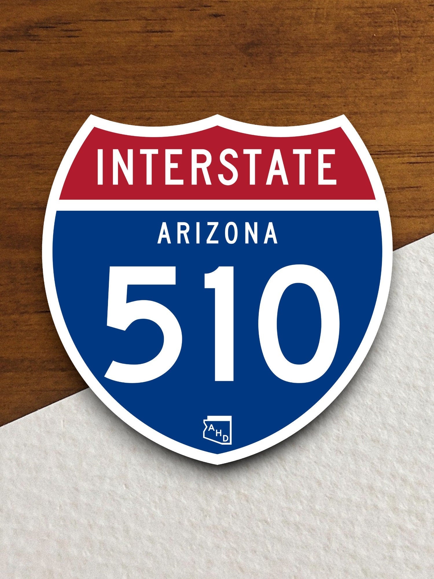 Interstate route  510 arizona sticker, Interstate Highway Sign Expressway Stickers, Highway Sign Road Trip Sticker, Room Décor