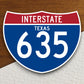 Interstate route  635 texas sticker, Texas sticker, Interstate Highway Sign Expressway Stickers, Highway Sign Road Trip Sticker, Room Décor