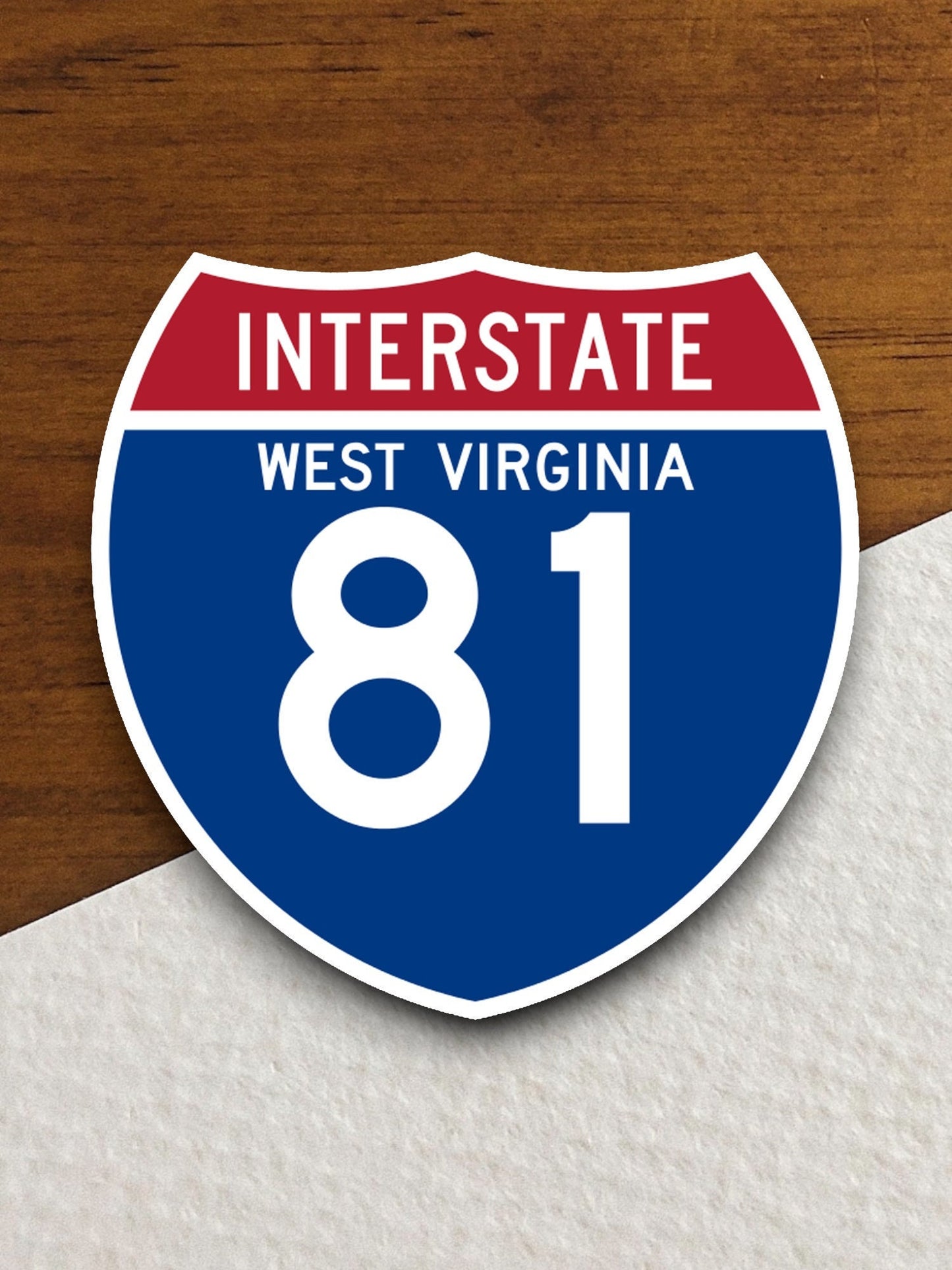 Interstate route  81 west virginia sticker, Interstate Highway Sign Expressway Stickers, Highway Sign Road Trip Sticker, Room Décor