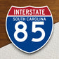 Interstate route  85 south carolina sticker, Interstate Highway Sign Expressway Stickers, Highway Sign Road Trip Sticker, Room Décor