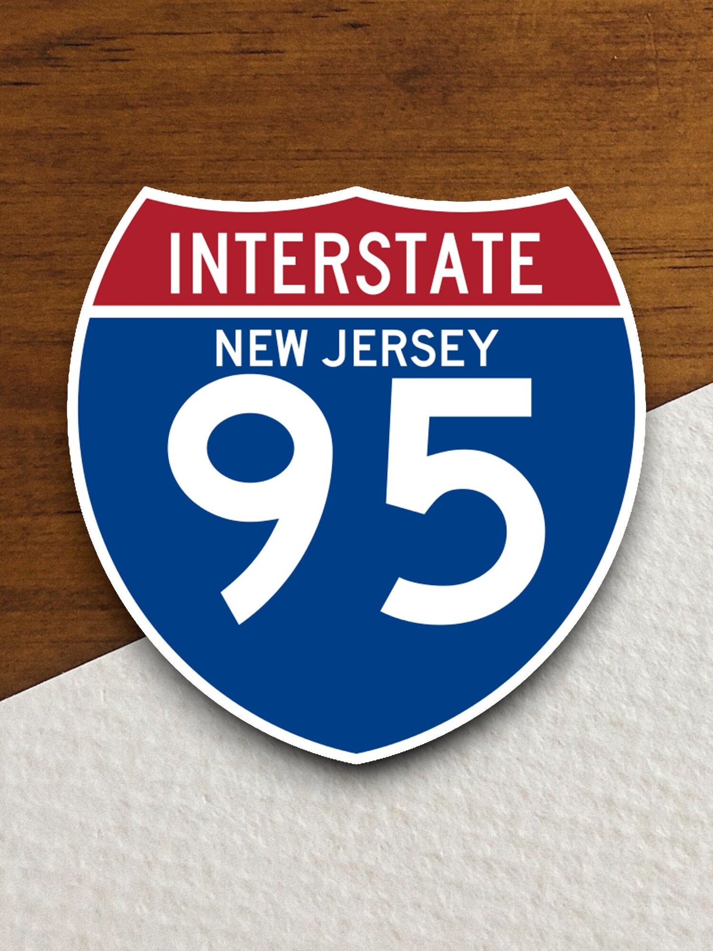 Interstate route  95 new jersey sticker, Interstate Highway Sign Expressway Stickers, Highway Sign Road Trip Sticker, Room Décor