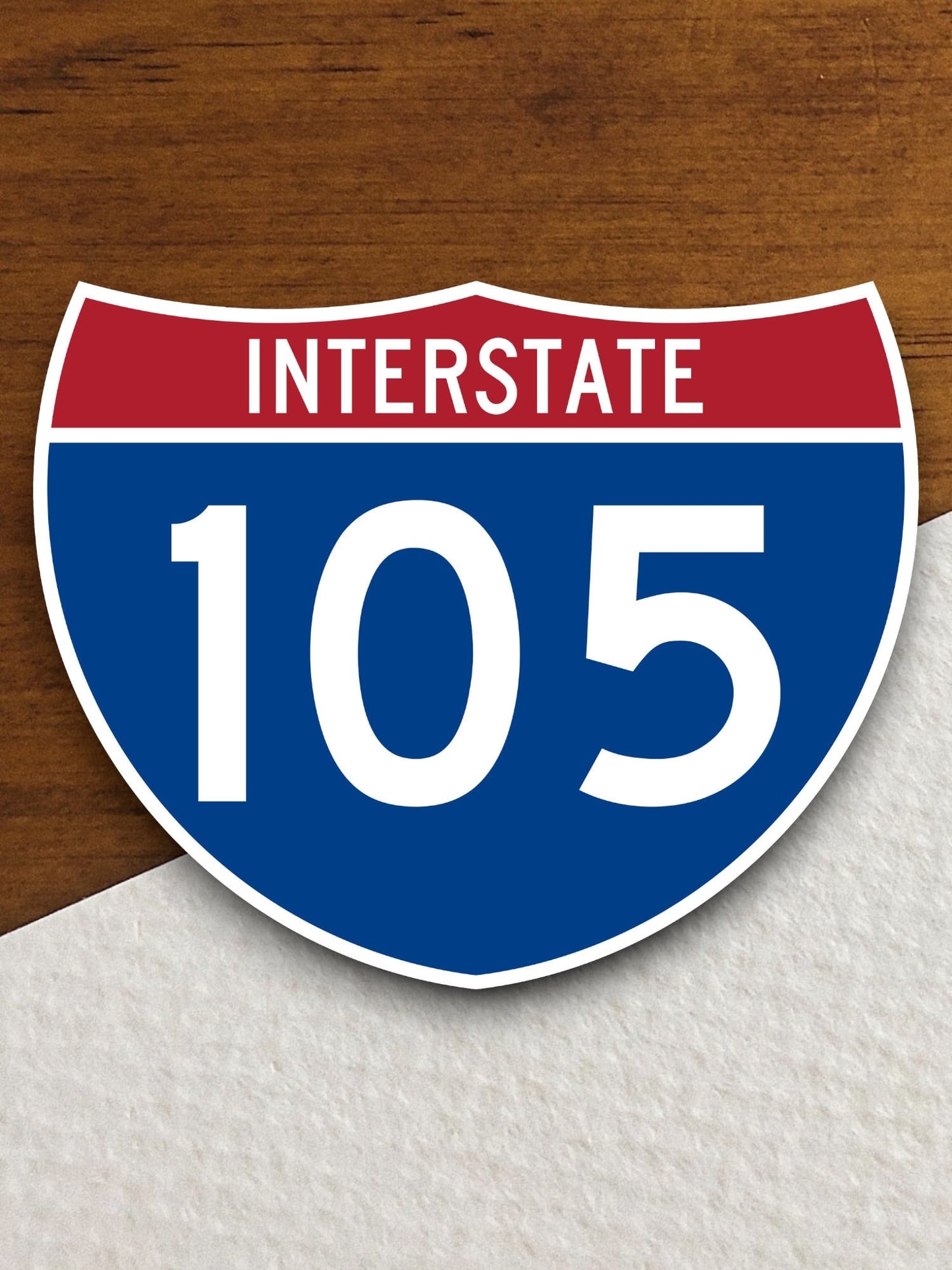 Interstate route  105 sticker, Interstate Highway Sign Expressway Stickers, Highway Sign Road Trip Sticker, Room Décor