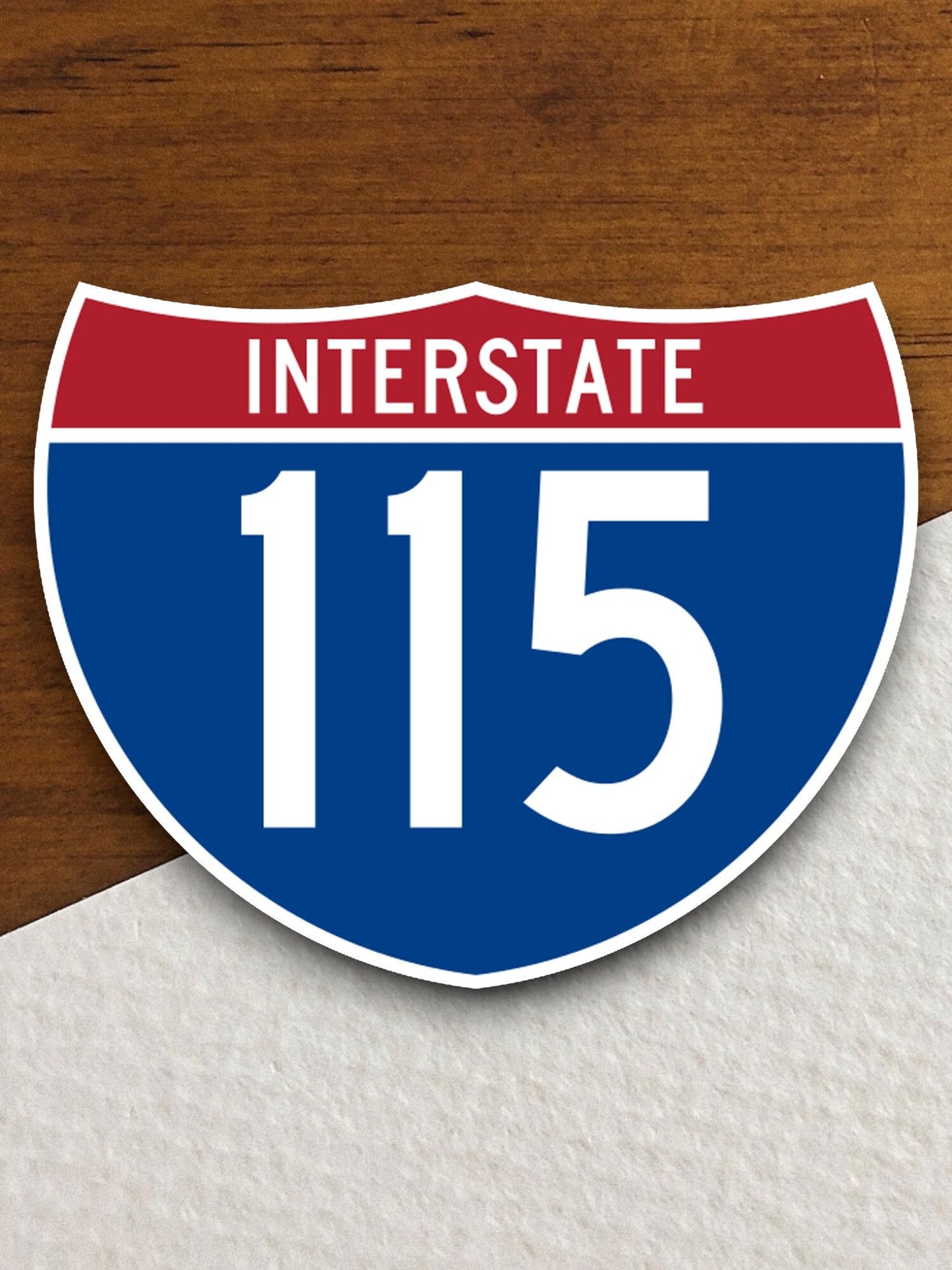 Interstate route  115 sticker, Interstate Highway Sign Expressway Stickers, Highway Sign Road Trip Sticker, Room Décor