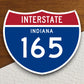 Interstate route  165 indiana sticker, Interstate Highway Sign Expressway Stickers, Highway Sign Road Trip Sticker, Room Décor