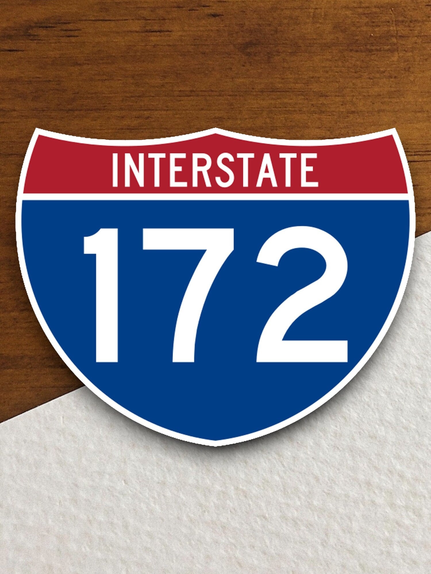 Interstate route  172 sticker, Interstate Highway Sign Expressway Stickers, Highway Sign Road Trip Sticker, Room Décor