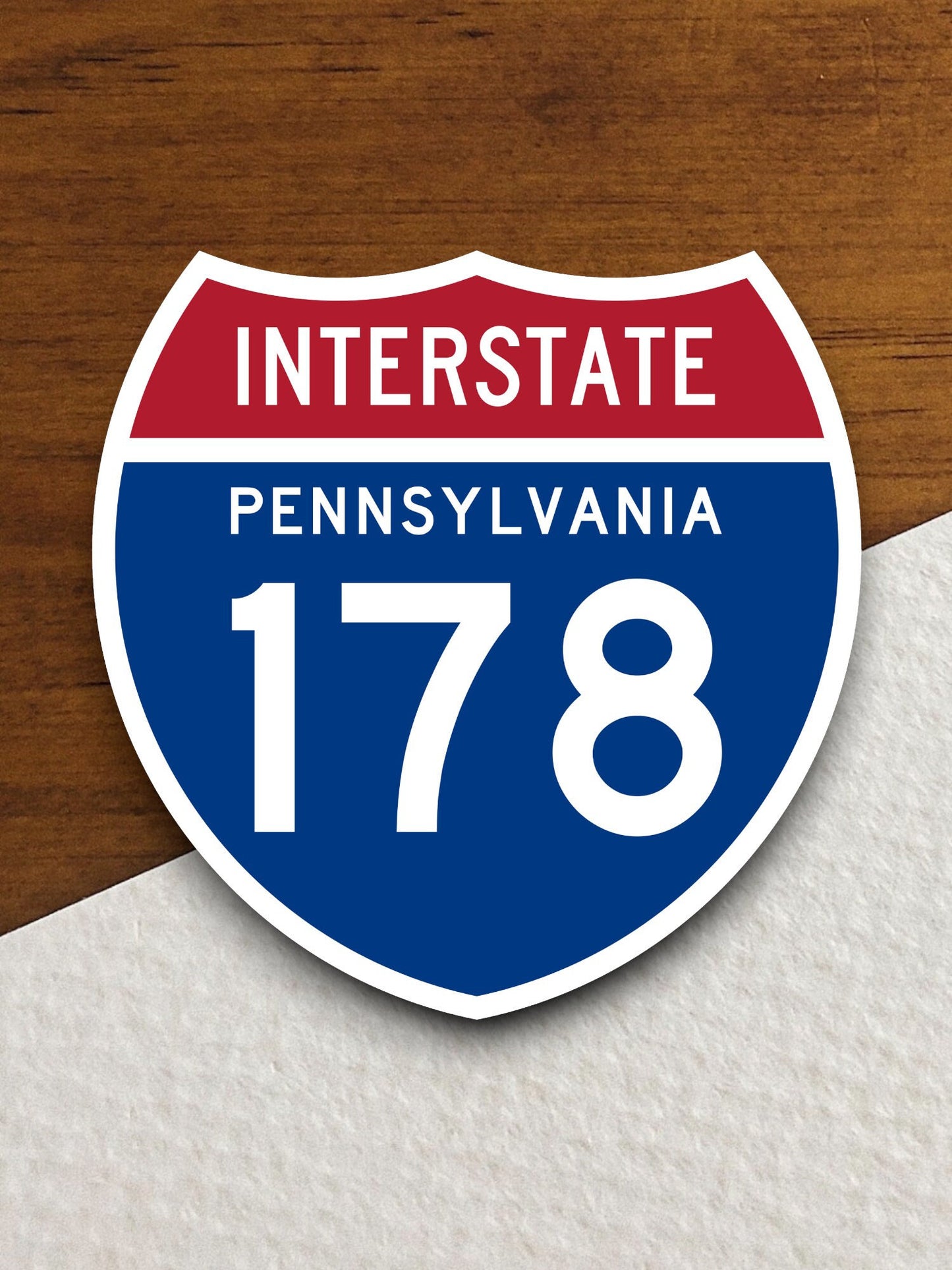 Interstate route  178 pennsylvania sticker, Interstate Highway Sign Expressway Stickers, Highway Sign Road Trip Sticker, Room Décor