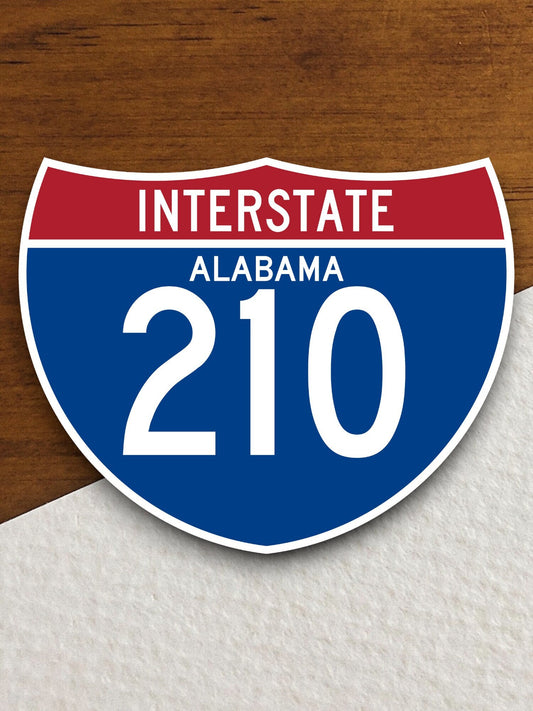 Interstate route  210 Alabama sticker, Interstate Highway Sign Expressway Stickers, Highway Sign Road Trip Sticker, Room Décor