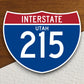 Interstate route  215 Utah sticker, Interstate Highway Sign Expressway Stickers, Highway Sign Road Trip Sticker, Room Décor