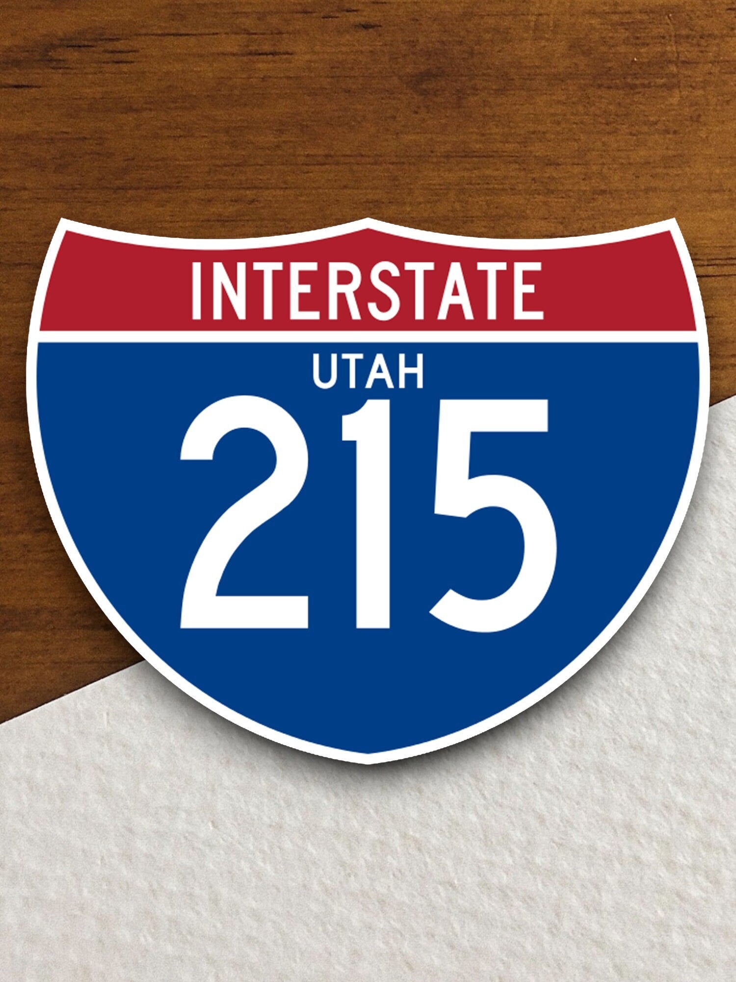 Interstate route  215 Utah sticker, Interstate Highway Sign Expressway Stickers, Highway Sign Road Trip Sticker, Room Décor