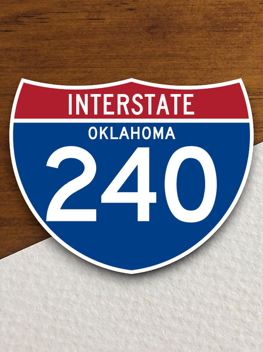 Interstate route  240 Oklahoma sticker, Interstate Highway Sign Expressway Stickers, Highway Sign Road Trip Sticker, Room Décor