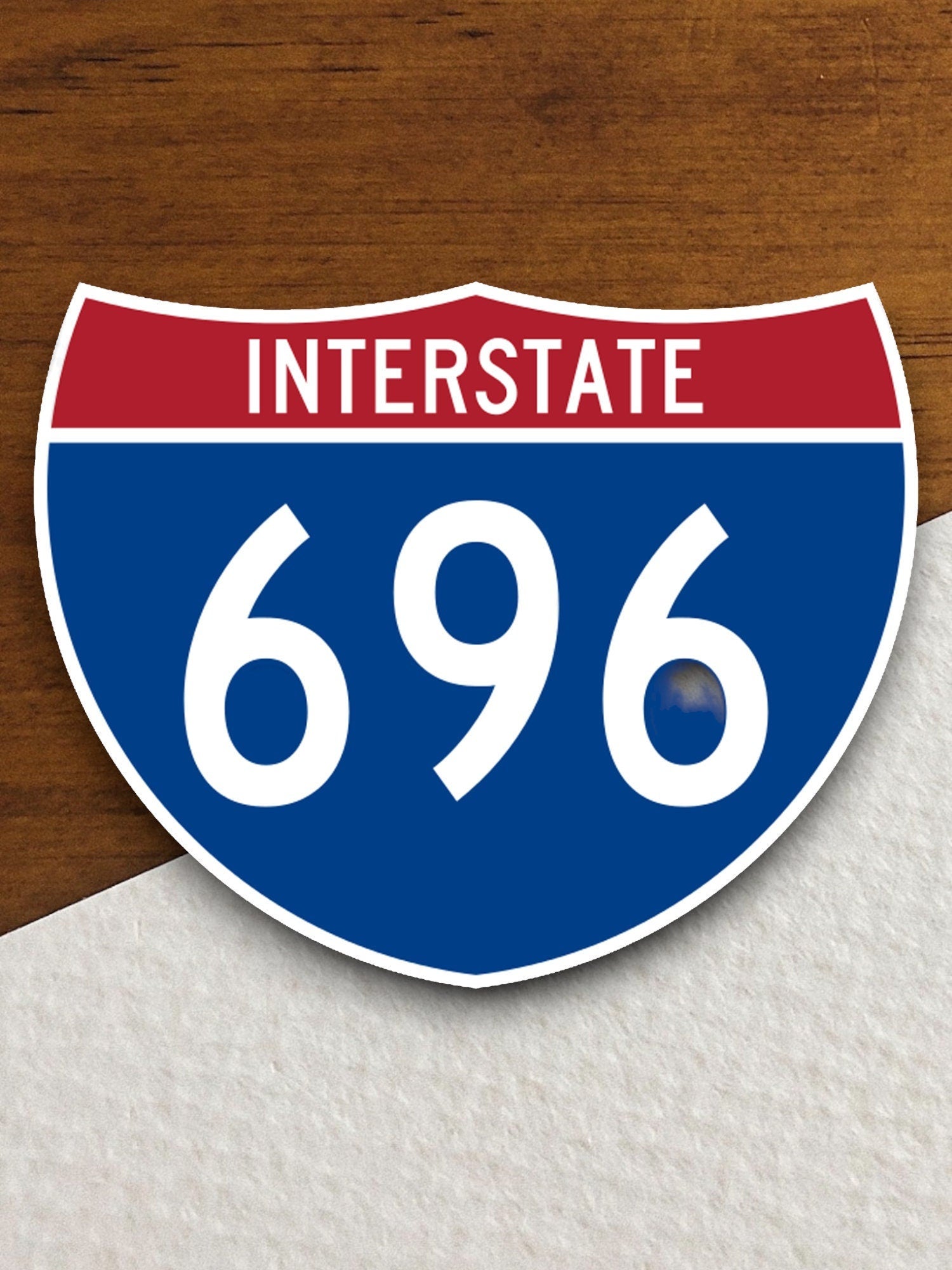 Interstate route  696 sticker, Interstate Highway Sign Expressway Stickers, Highway Sign Road Trip Sticker, Room Décor