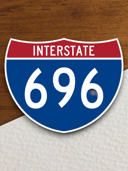 Interstate route  696 sticker, Interstate Highway Sign Expressway Stickers, Highway Sign Road Trip Sticker, Room Décor